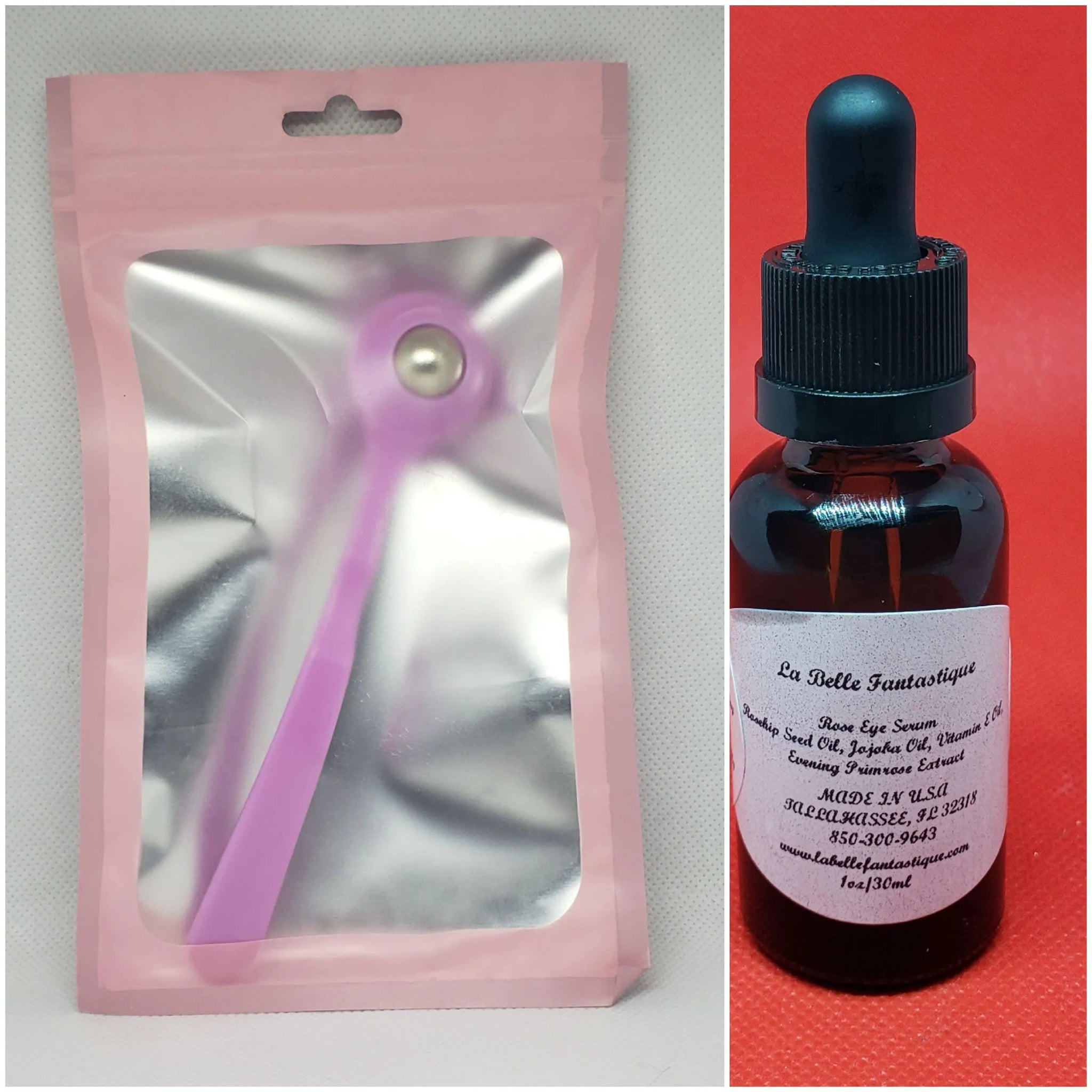Combo Eye Serum and Under Eye Massager Set