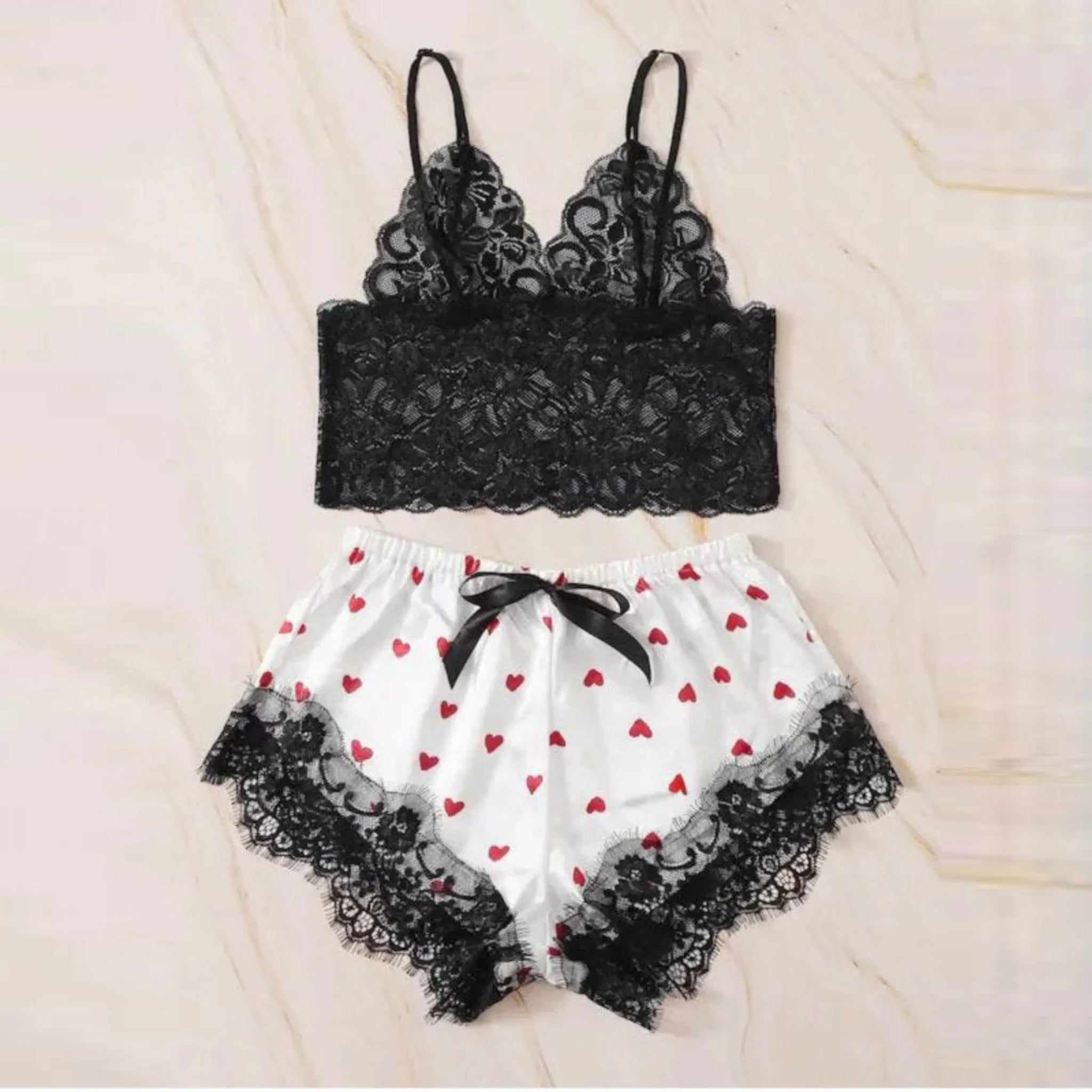 Oakley Lace Silk Nightwear Set