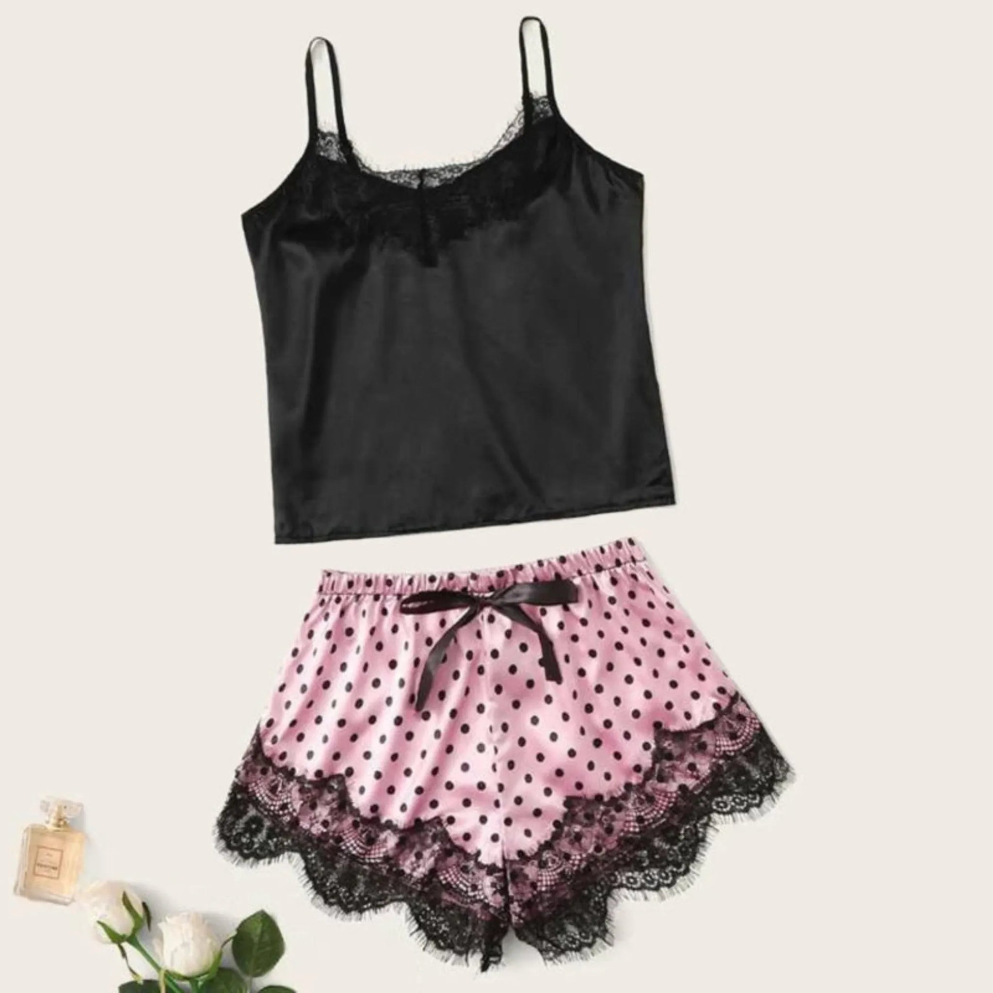 Oakley Lace Silk Nightwear Set