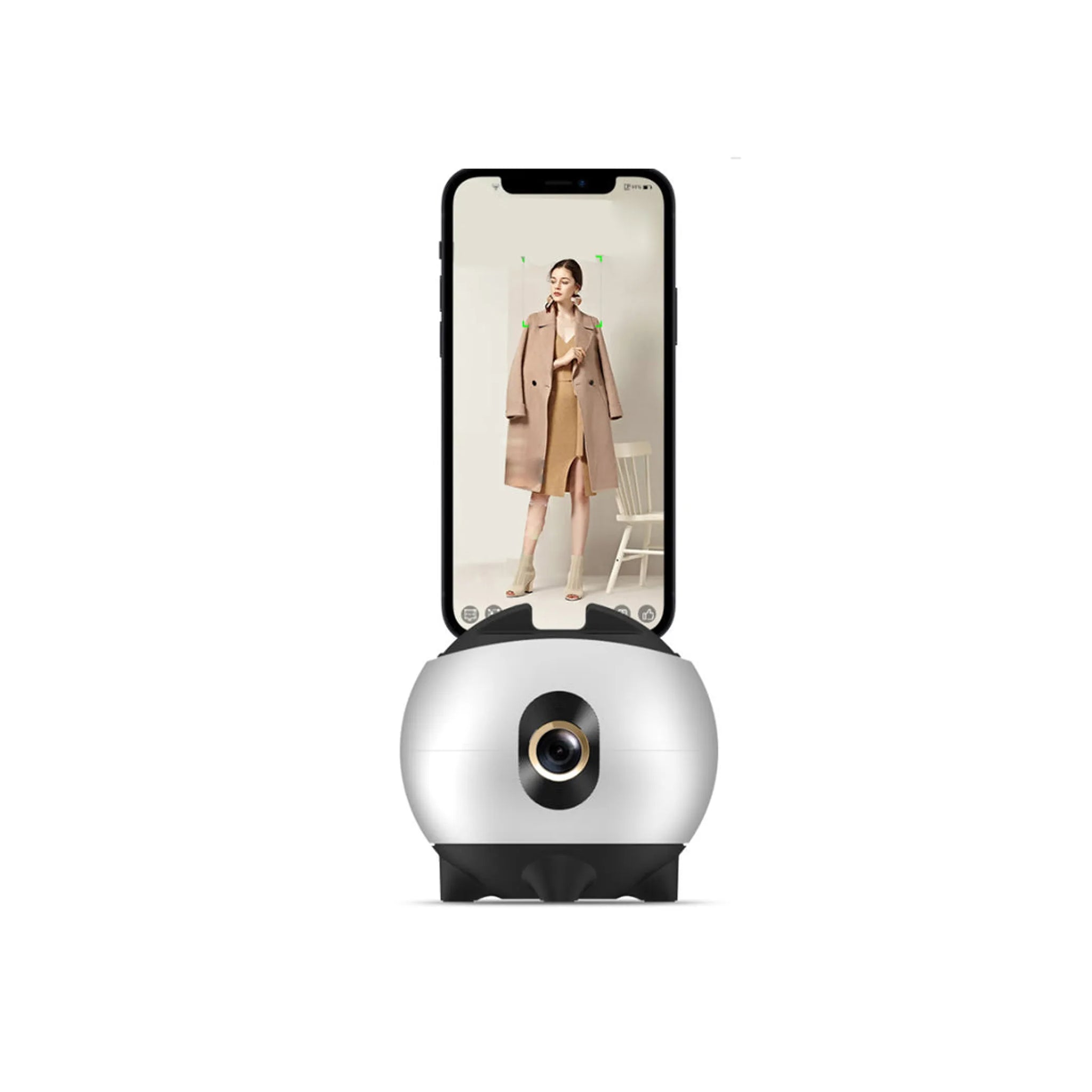 Face Recognition 360° AI Smart Gimbal Stand for Smartphones