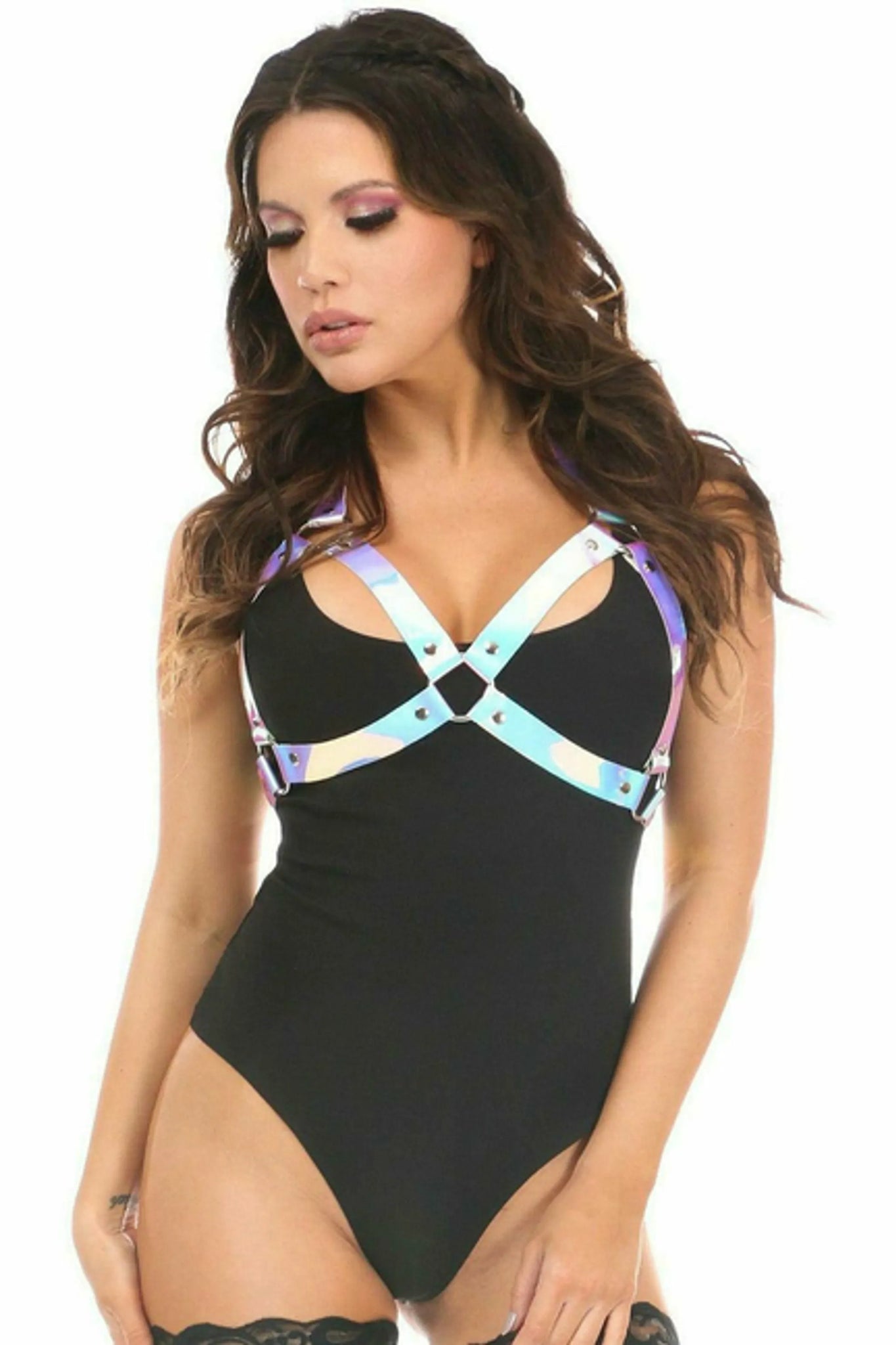 Holo Halter Bra Harness