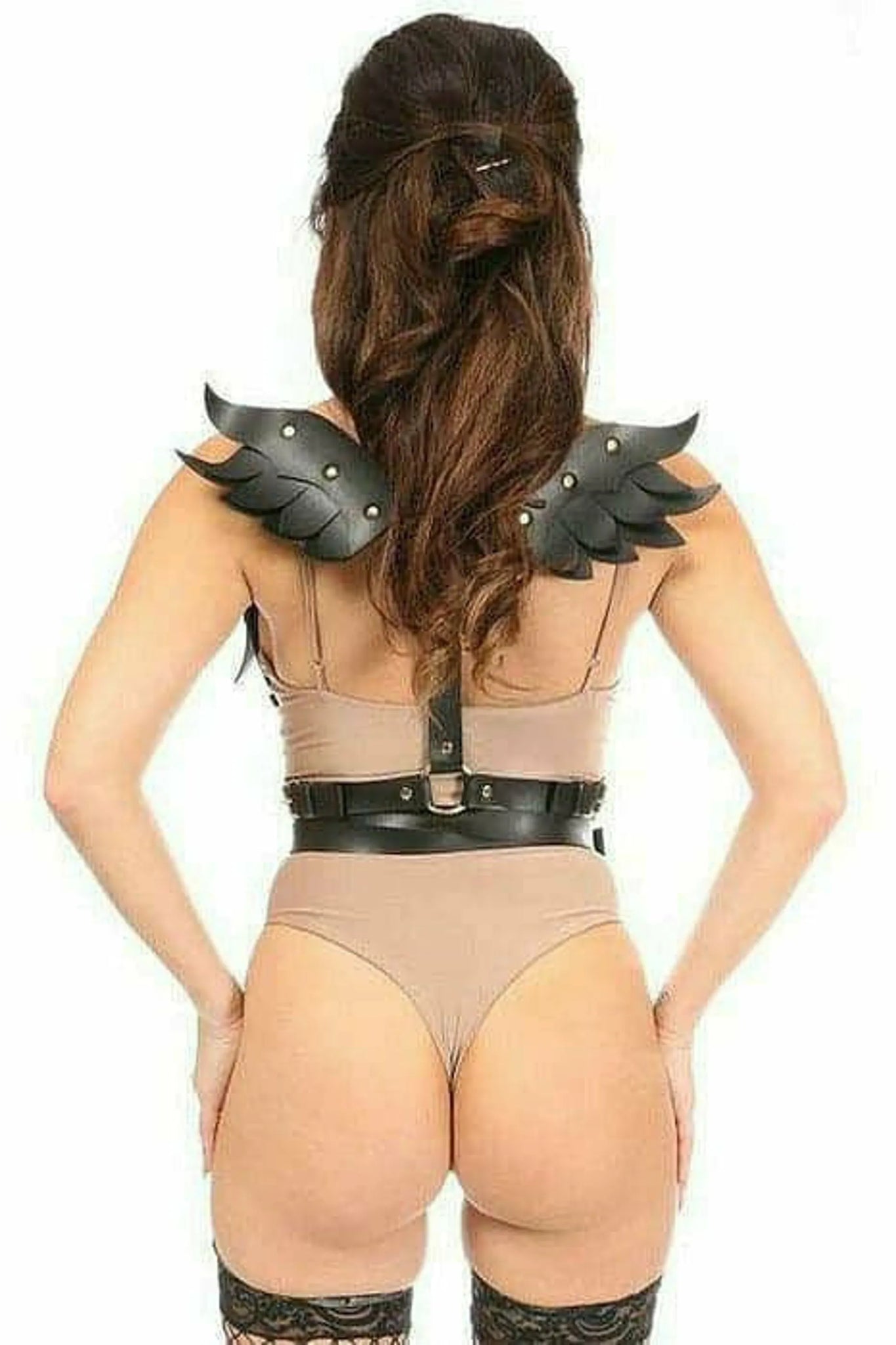 Vegan Leather Angel Wing Body Harness
