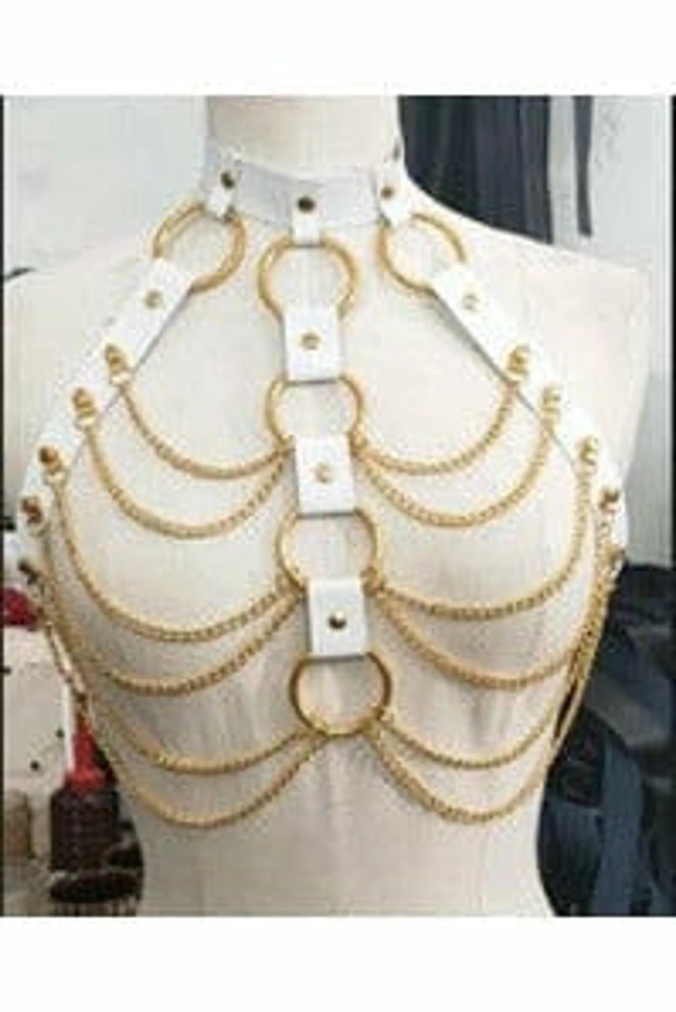 Faux Leather Body Harness
