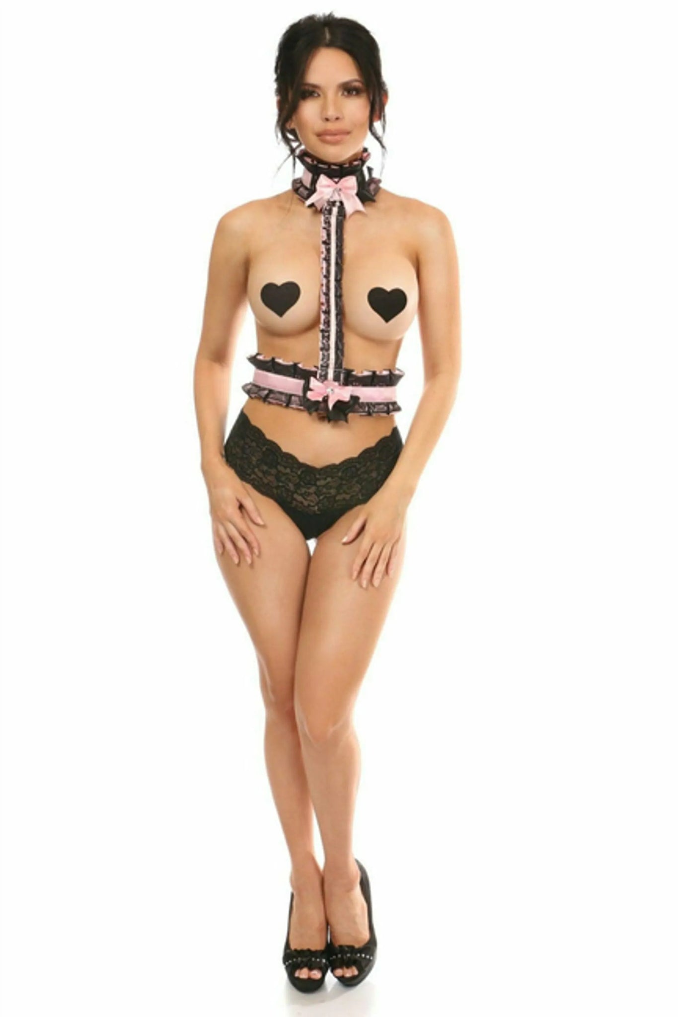 Kitten Collection Lace Single Strap Body Harness