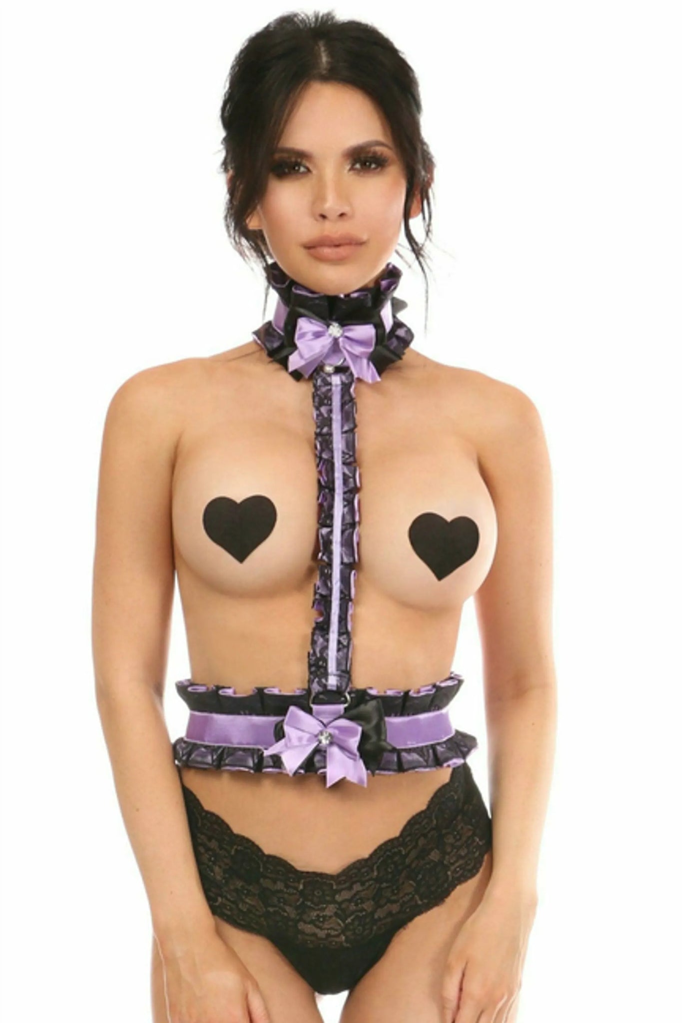 Kitten Collection Lace Single Strap Body Harness