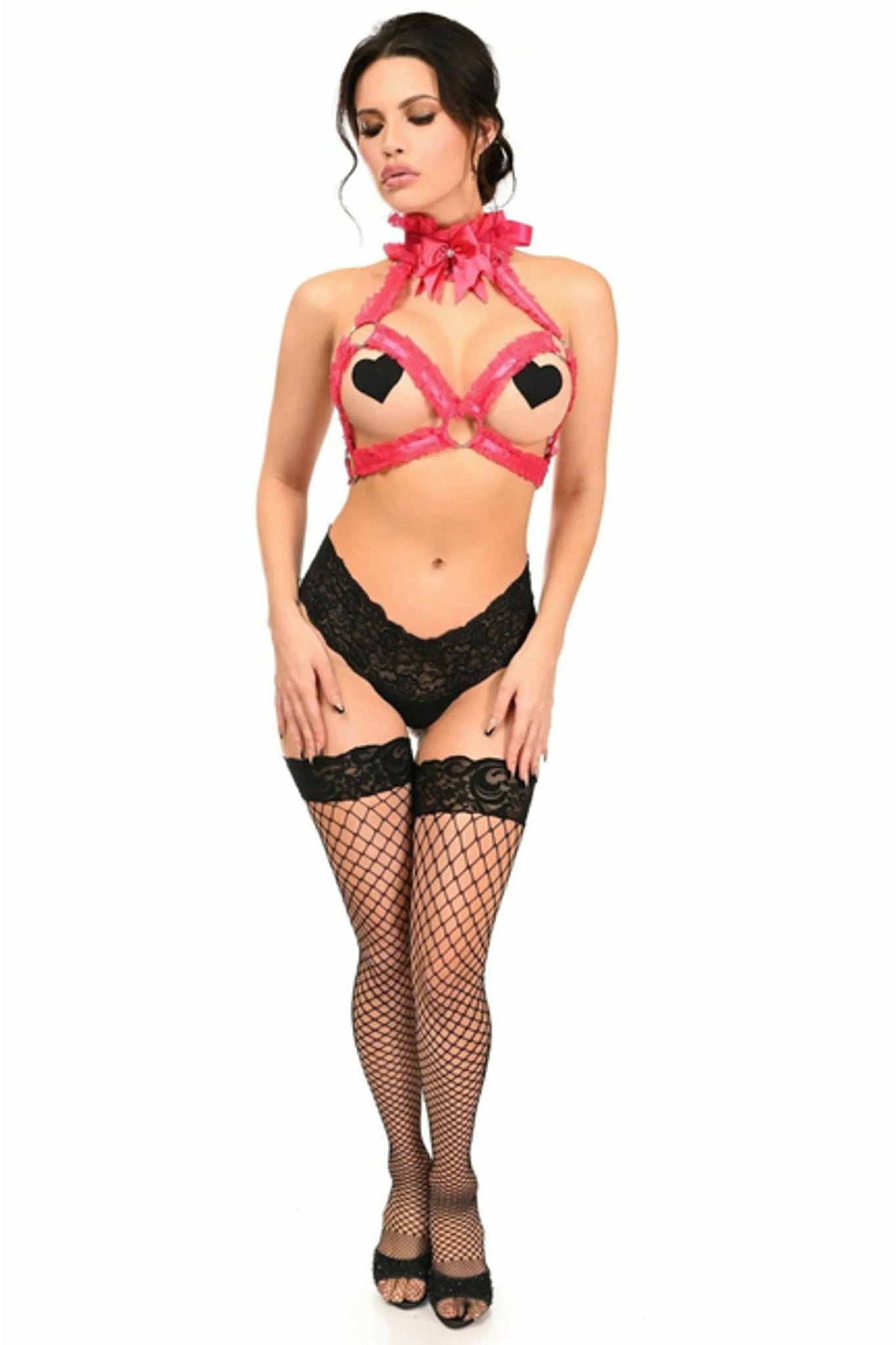 Kitten Collection Lace Triangle Top Body Harness