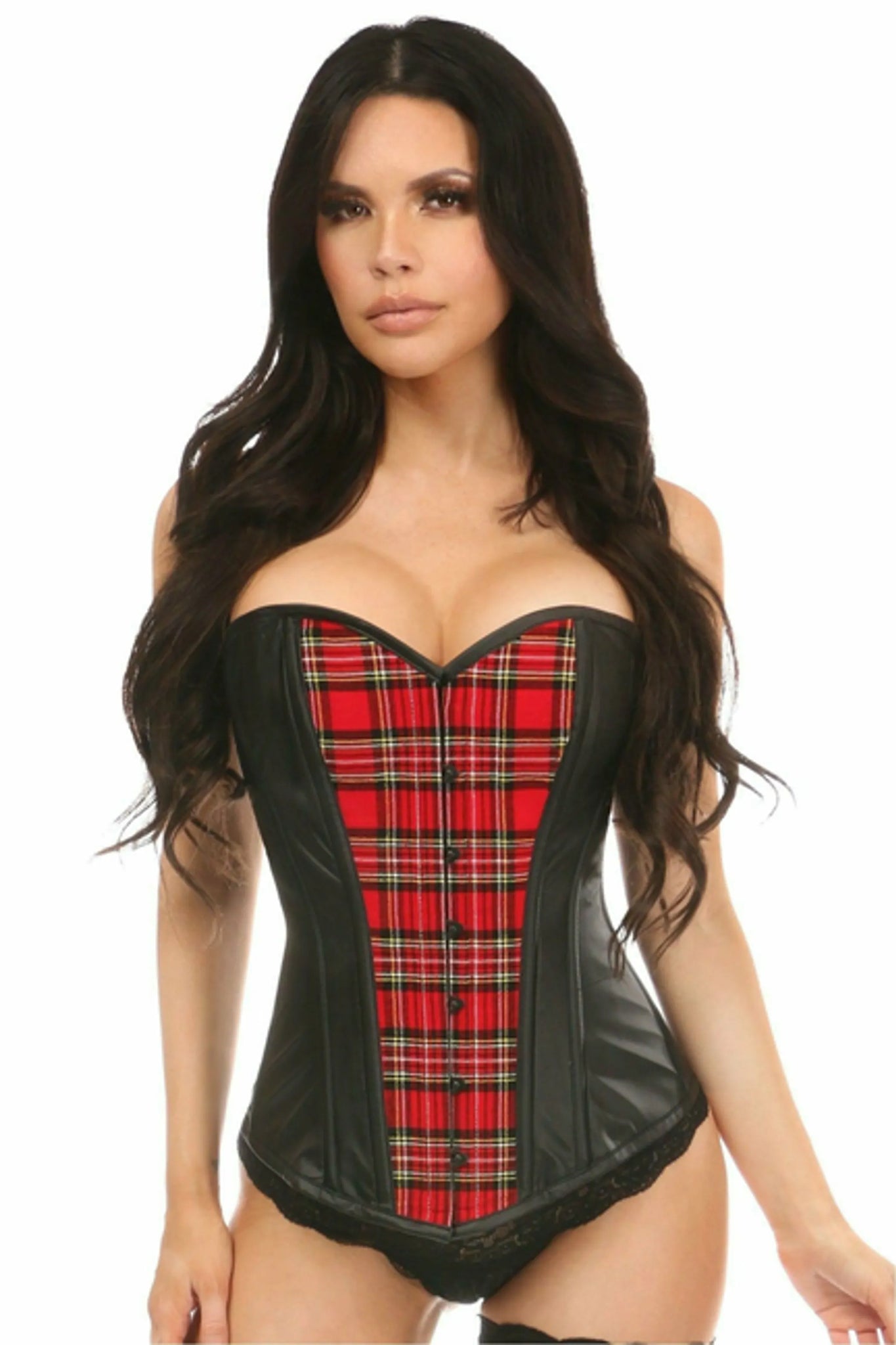 Lavish & Wet Look Overbust Corset