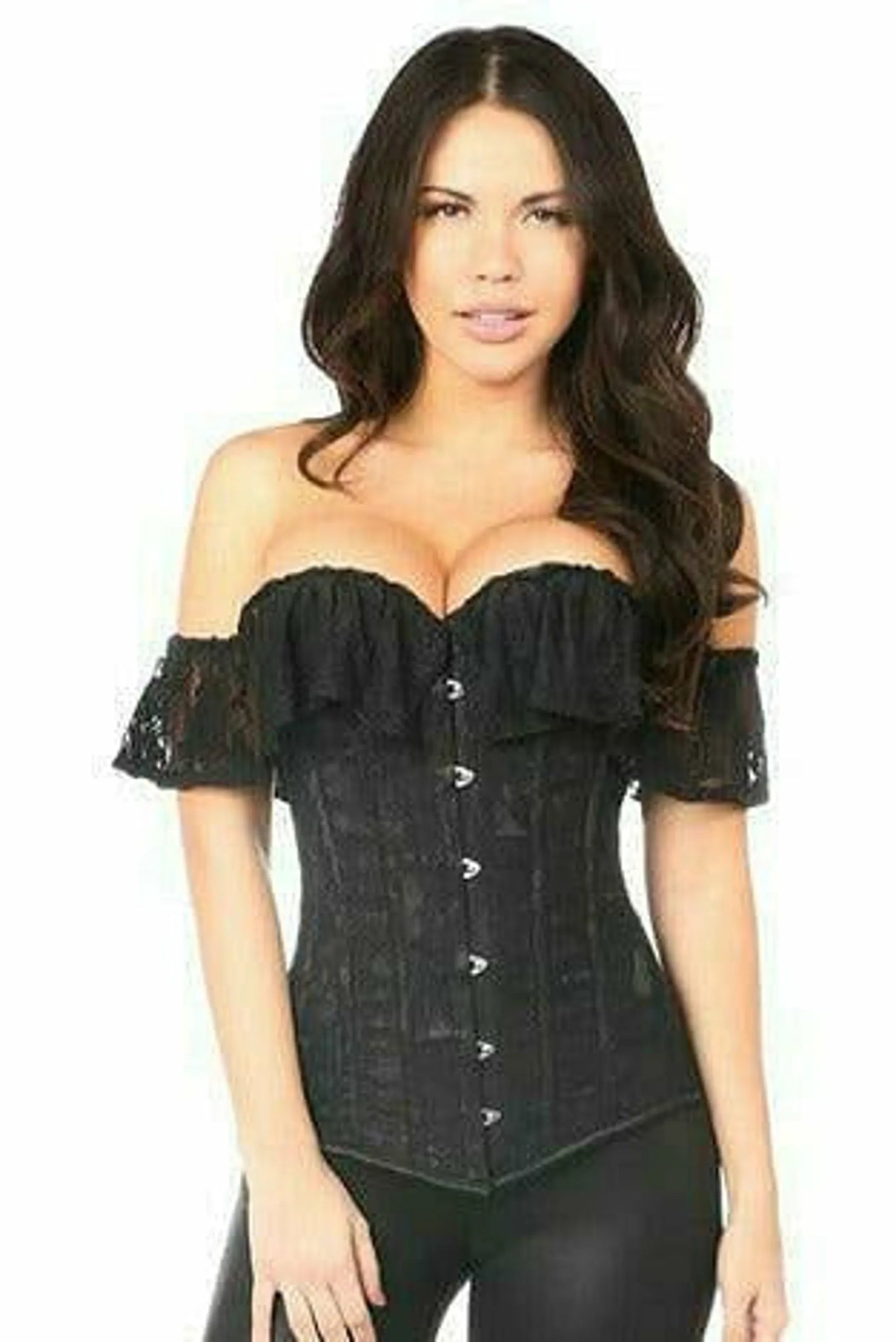 Lavish Lace Off-The-Shoulder Corset