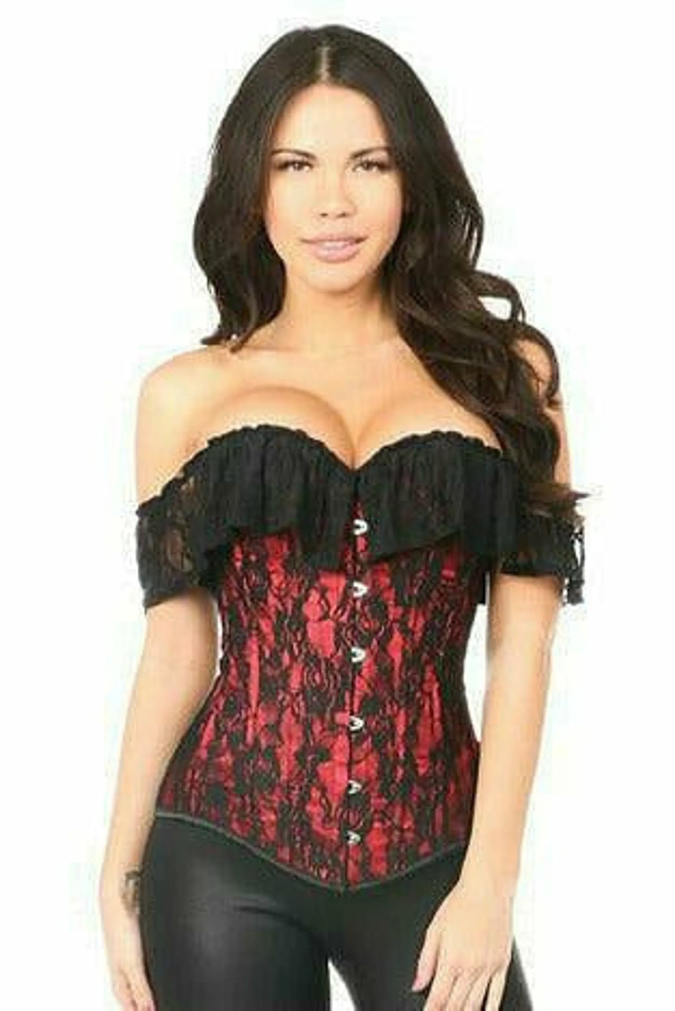 Lavish Lace Off-The-Shoulder Corset