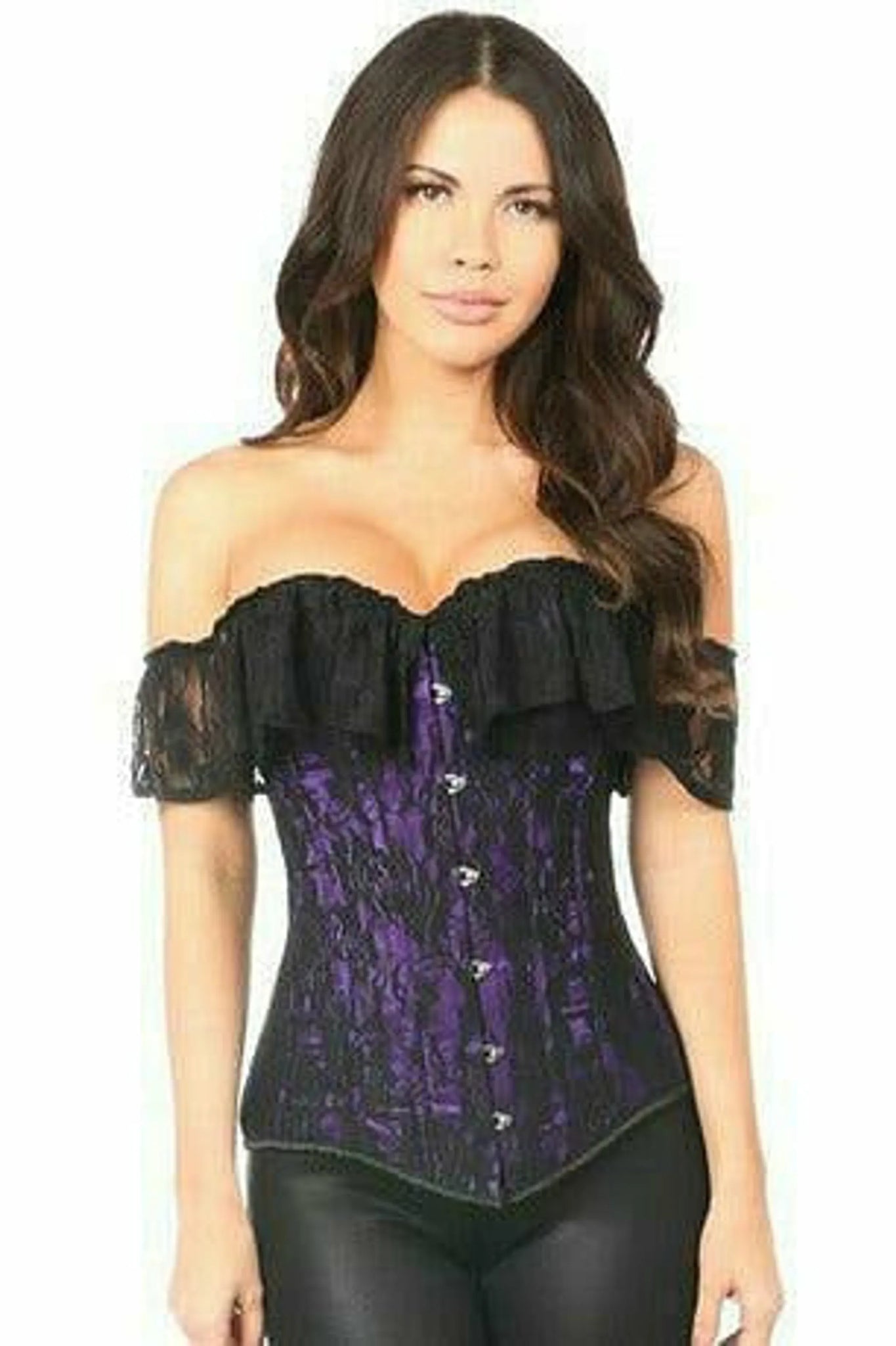 Lavish Lace Off-The-Shoulder Corset