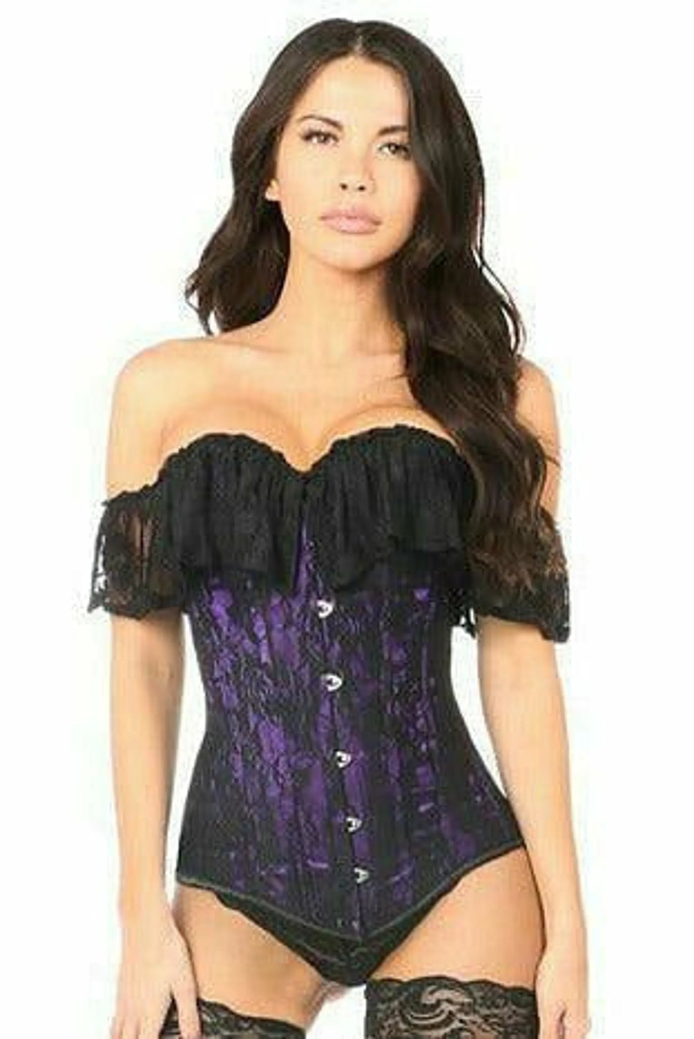 Lavish Lace Off-The-Shoulder Corset