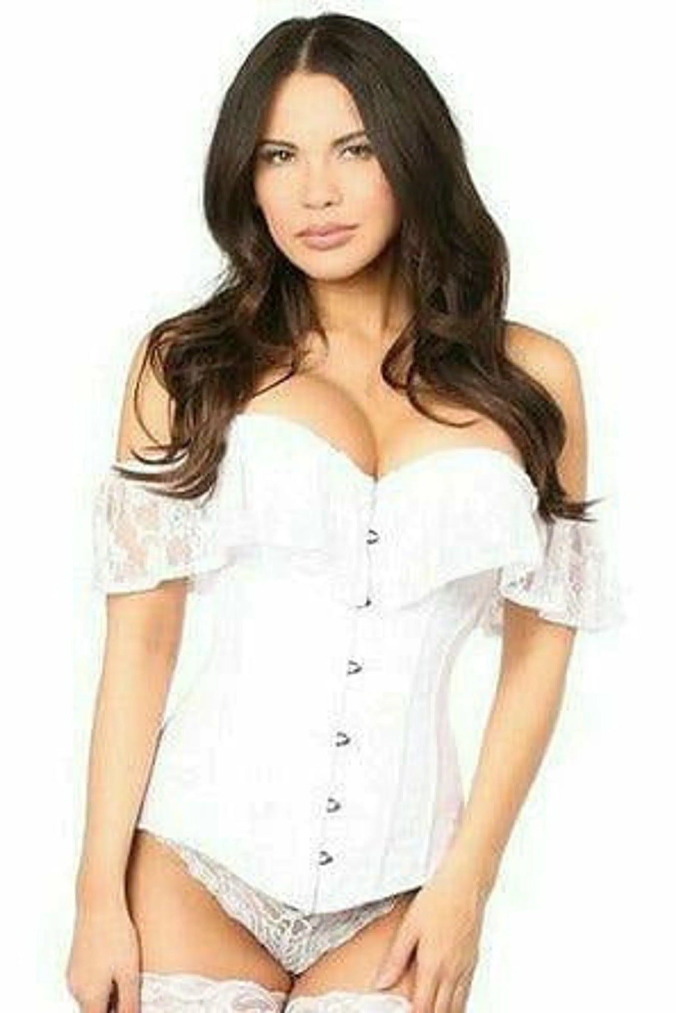 Lavish Lace Off-The-Shoulder Corset