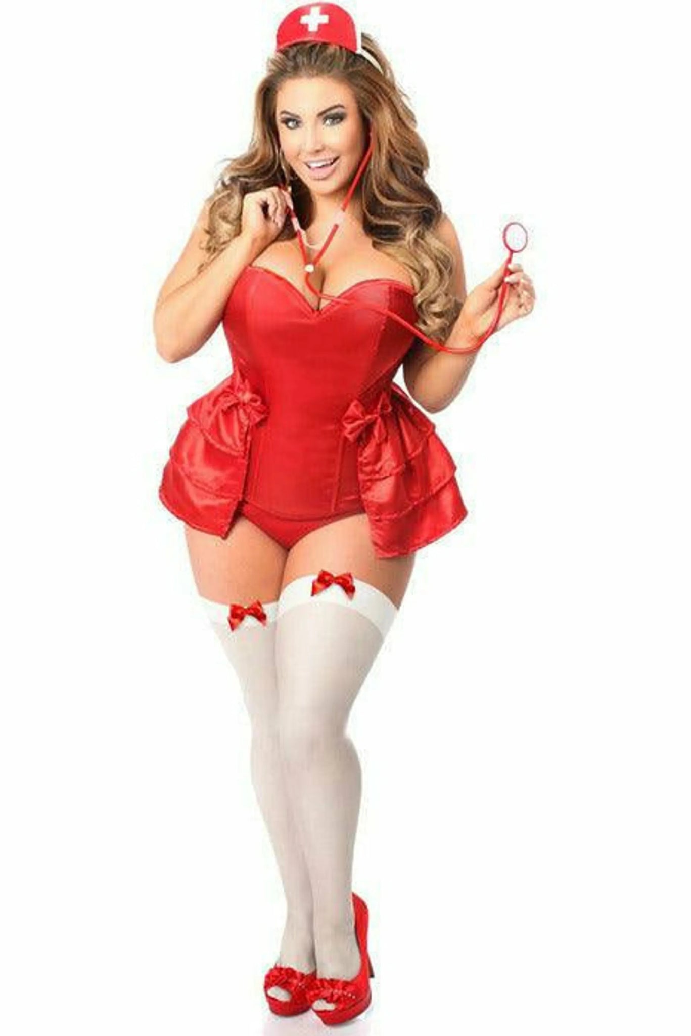 Lavish Naughty Nurse Corset Costume