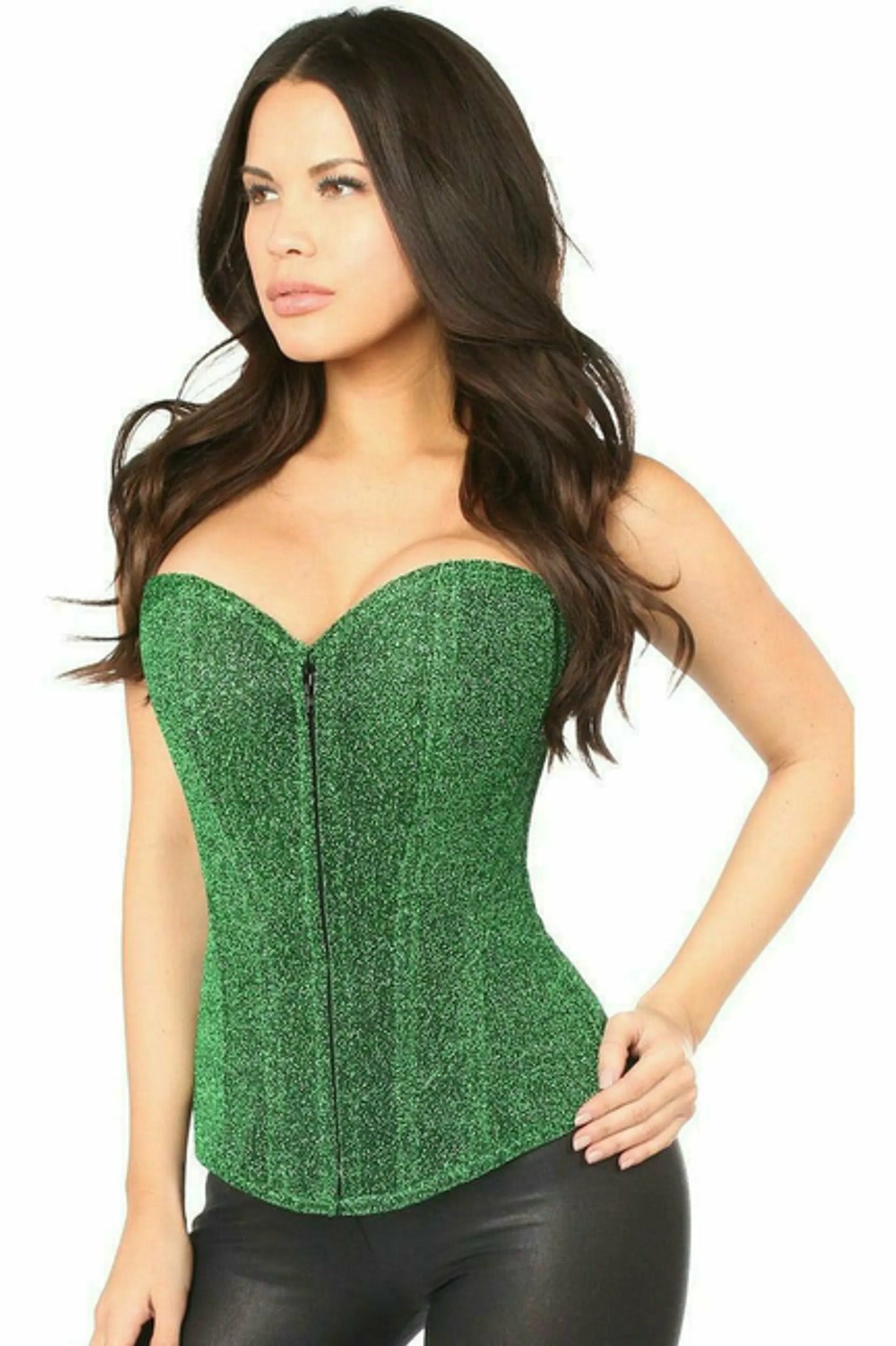 Lavish Front Zipper Corset