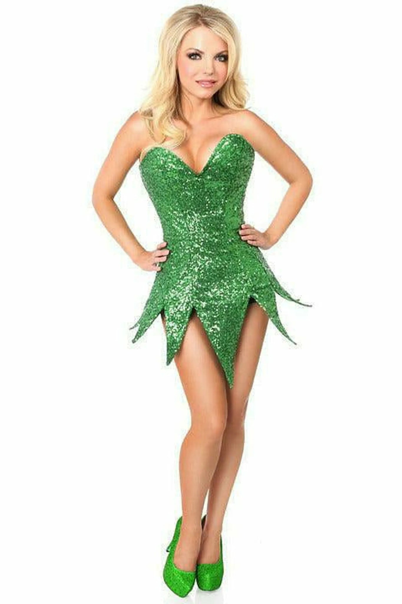 Top Drawer Sequin Steel Boned Corset Dress
