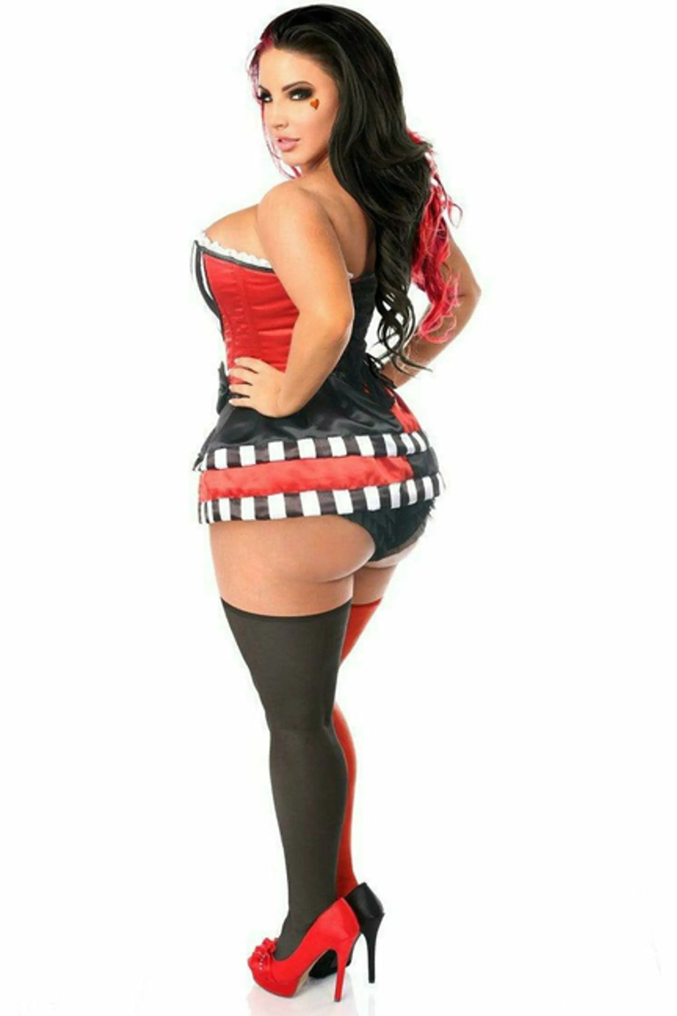 Top Drawer Jokester Villain Corset Costume
