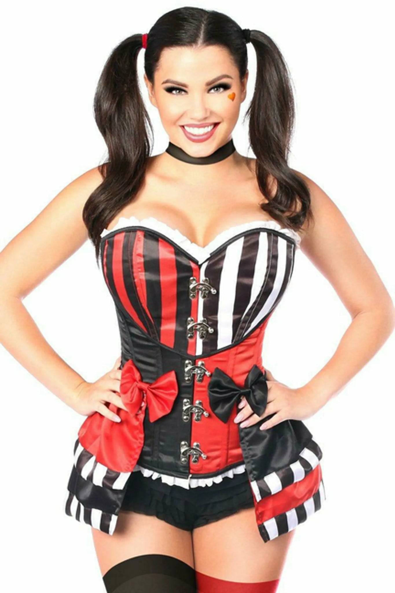 Top Drawer Jokester Villain Corset Costume