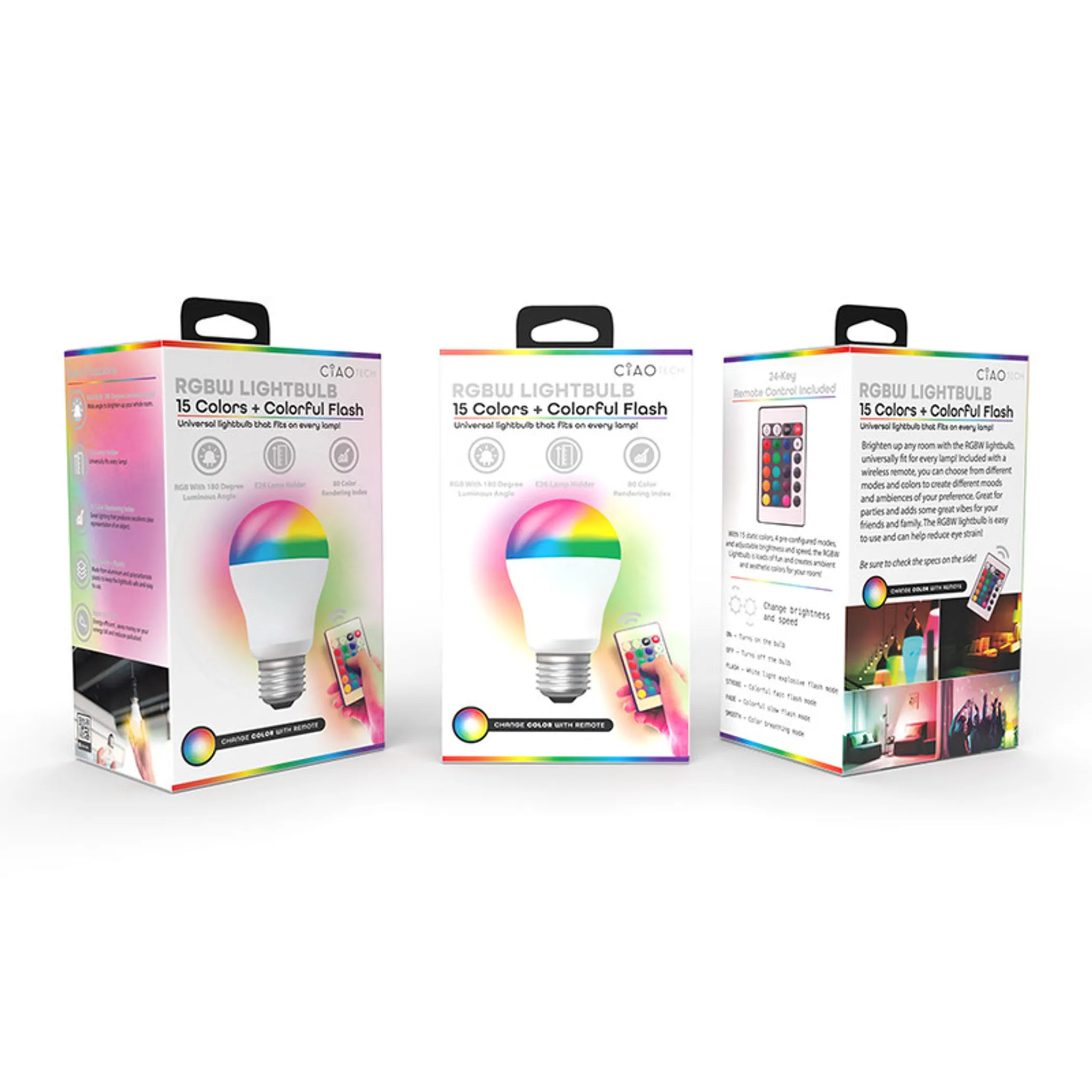 RGBW LED Bulb with Remote