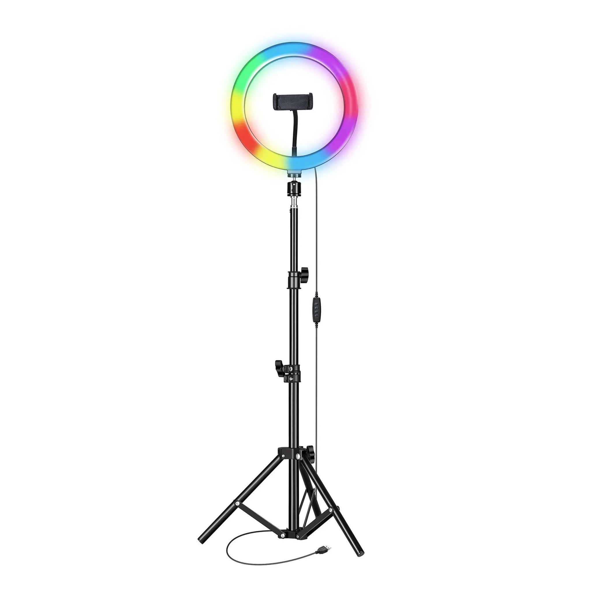 PRO Live Stream 10" LED Selfie Ring Light with RGB (SC-1630RGB)
