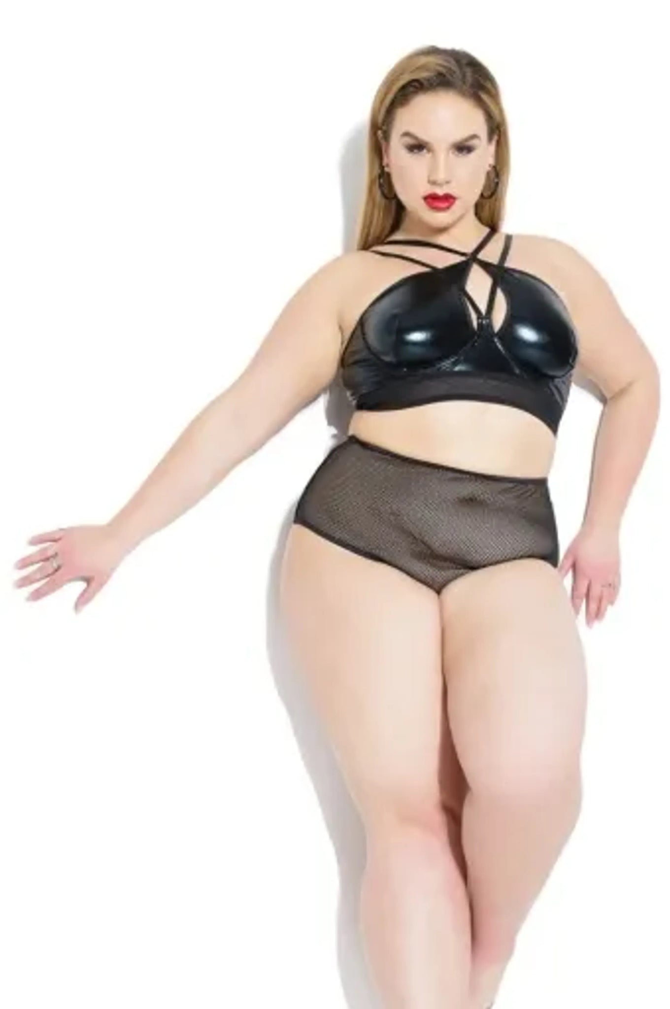 Coquette Wetlook Bra - Color: Black | Pack Of: 1 | Style: Clothing