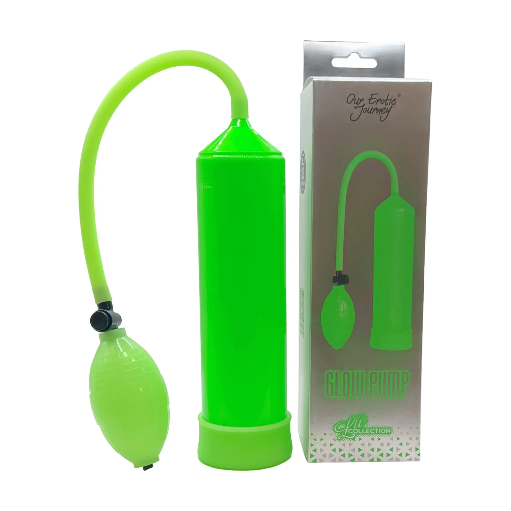 Glow-in-the-Dark Penis Pump with 8.5-Inch Insertable Length