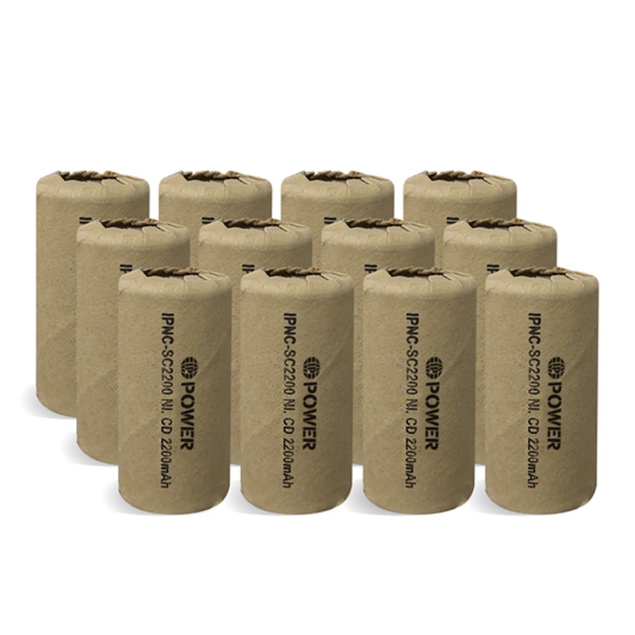 IP Power Sub C Ni-Cd 2200mAh 1.2V Flat Top Battery  - 4 Pack