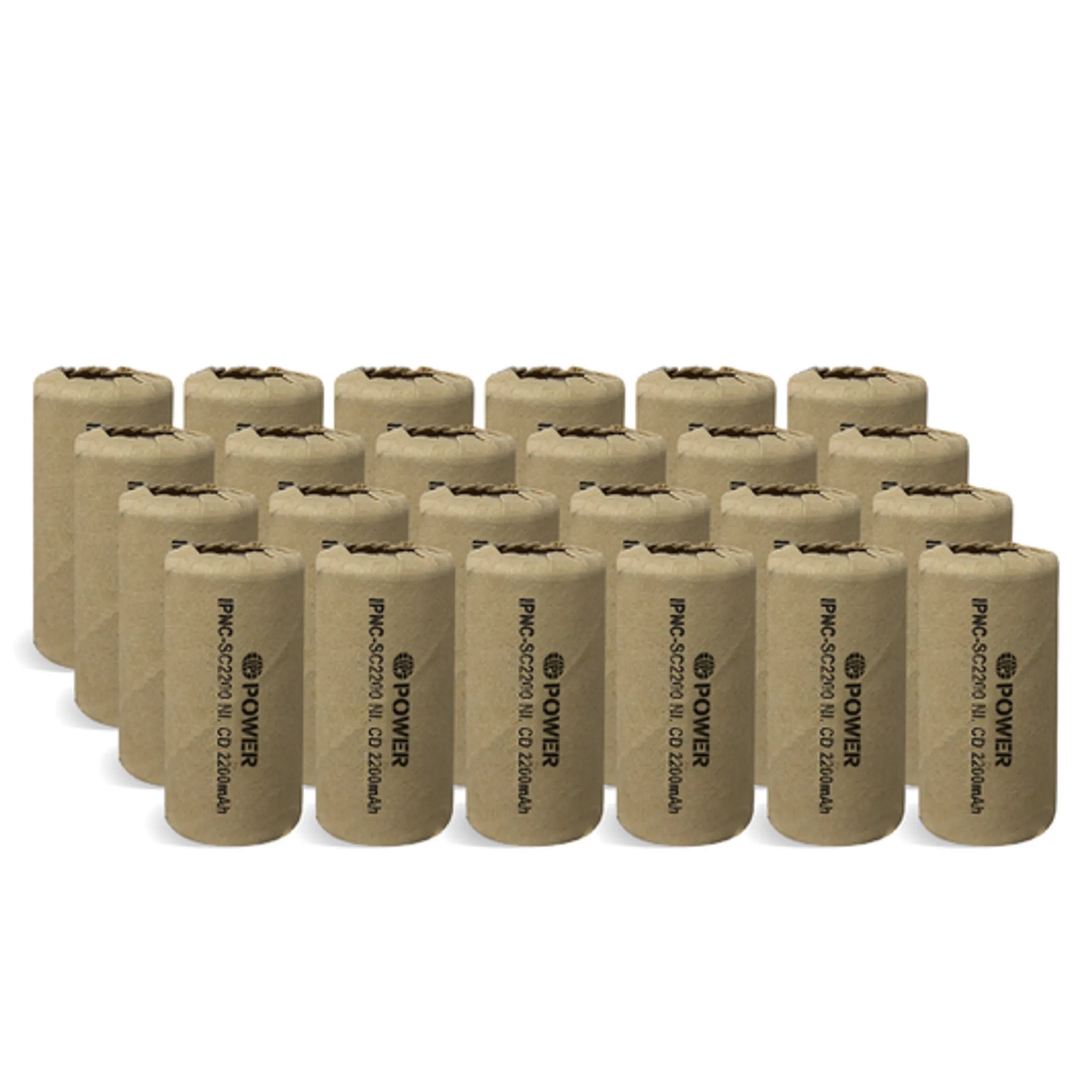 IP Power Sub C Ni-Cd 2200mAh 1.2V Flat Top Battery  - 4 Pack