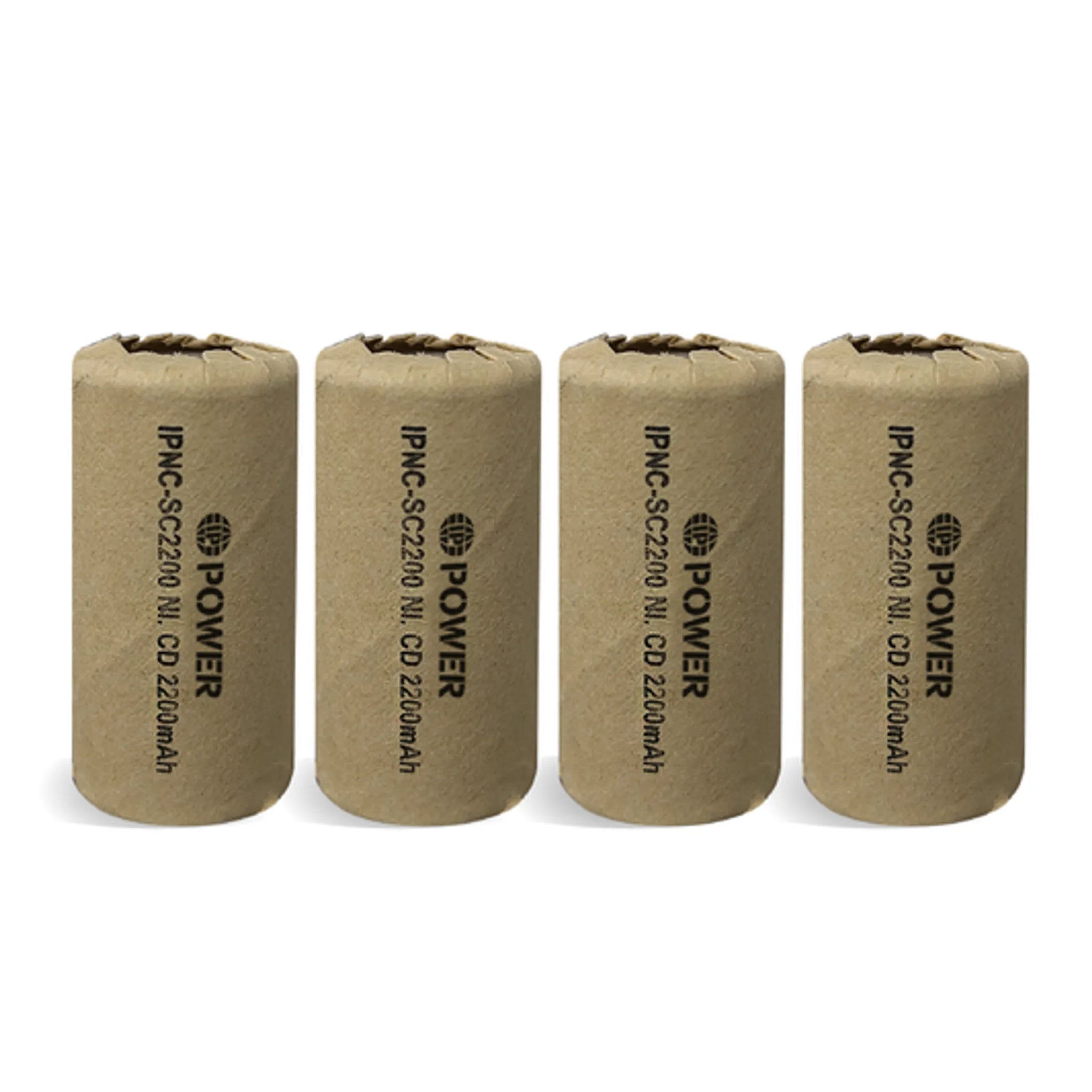 IP Power Sub C Ni-Cd 2200mAh 1.2V Flat Top Battery  - 4 Pack