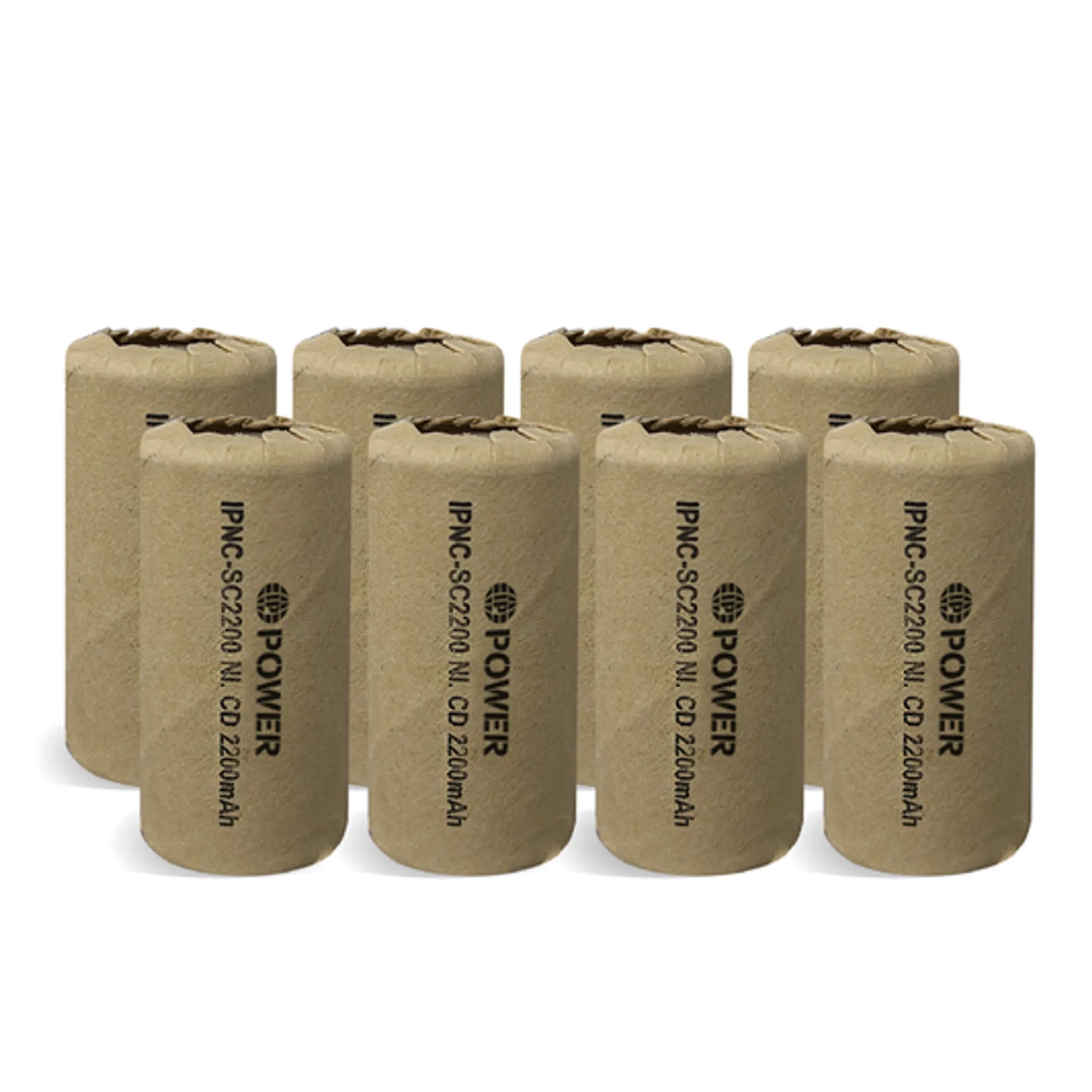 IP Power Sub C Ni-Cd 2200mAh 1.2V Flat Top Battery  - 4 Pack