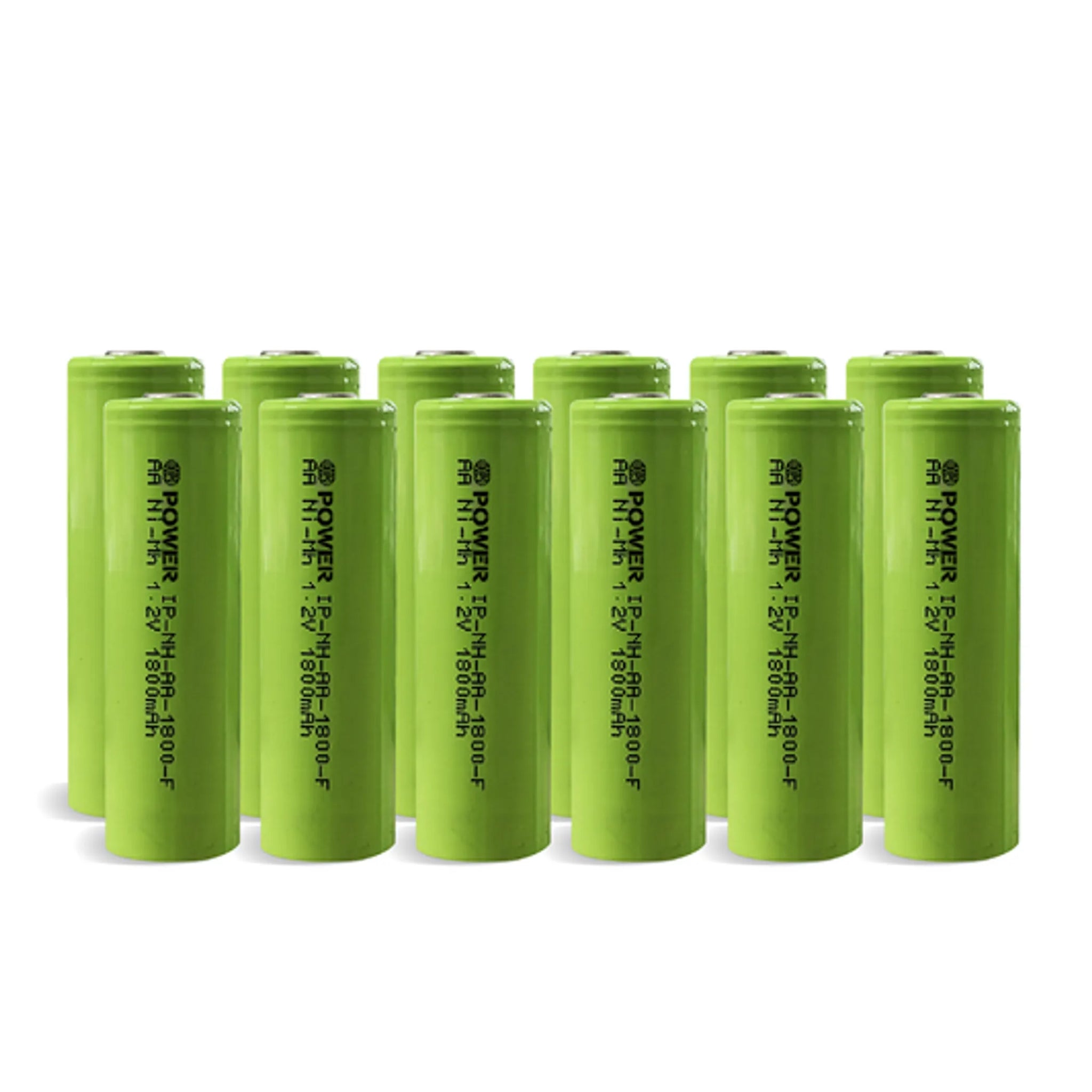 IP Power Ni-Mh AA 1800mAh 1.2V Rechargeable Flat Top - 4 Pack