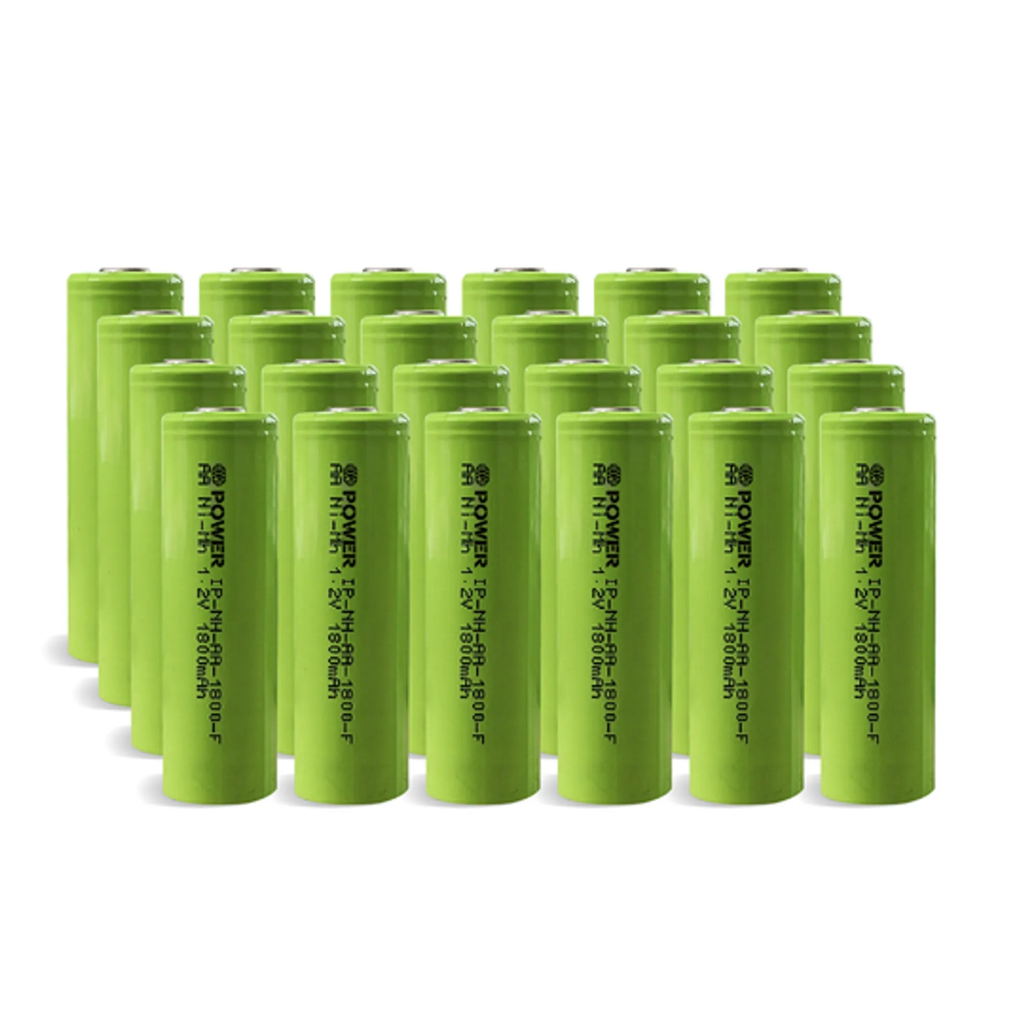 IP Power Ni-Mh AA 1800mAh 1.2V Rechargeable Flat Top - 4 Pack