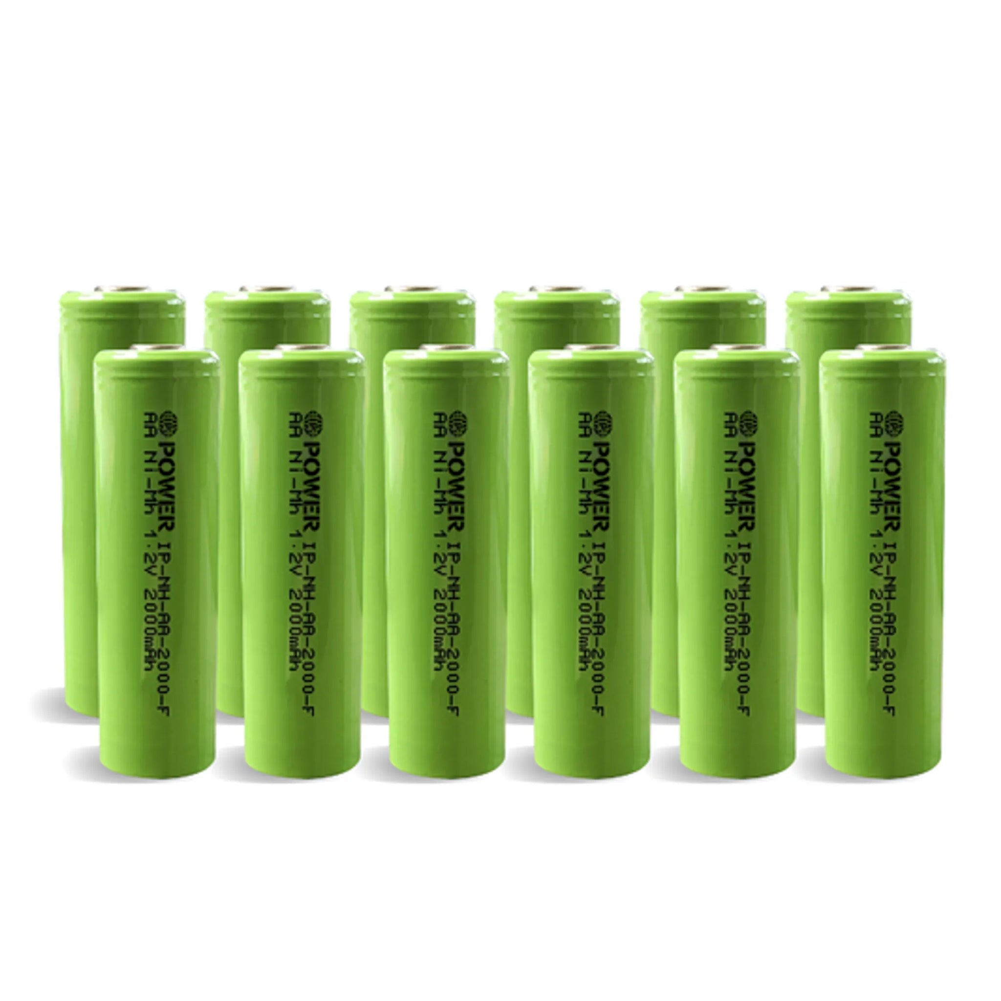 IP Power Ni-Mh AA 2000mAh 1.2V Rechargeable Flat Top Battery - 4 Pack