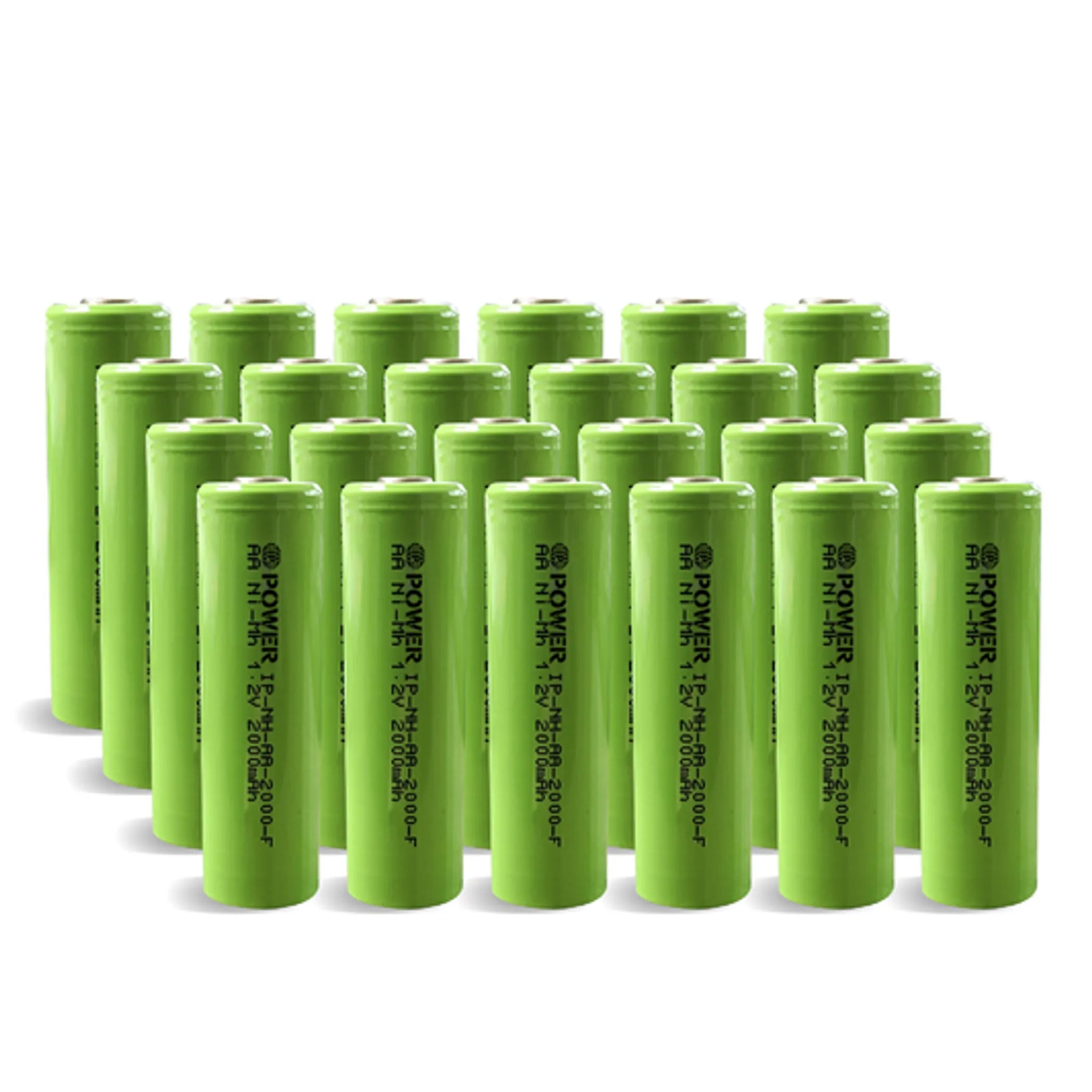 IP Power Ni-Mh AA 2000mAh 1.2V Rechargeable Flat Top Battery - 4 Pack