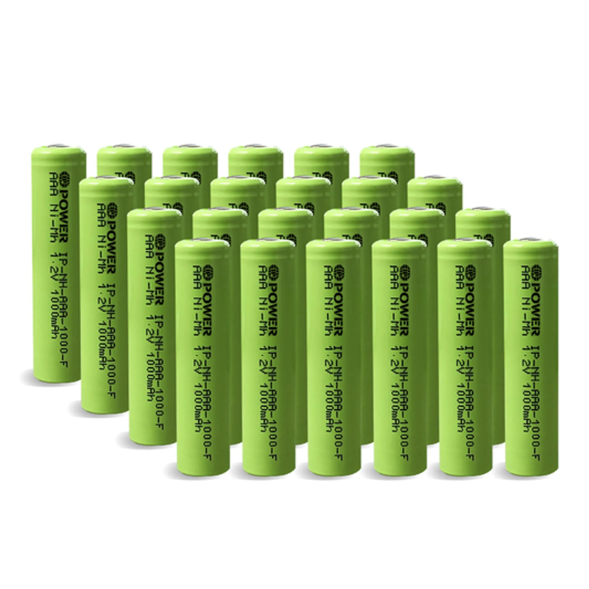 IP Power Ni-Mh AAA 1000mAh 1.2V Rechargeable Flat Top Battery - 4 Pack