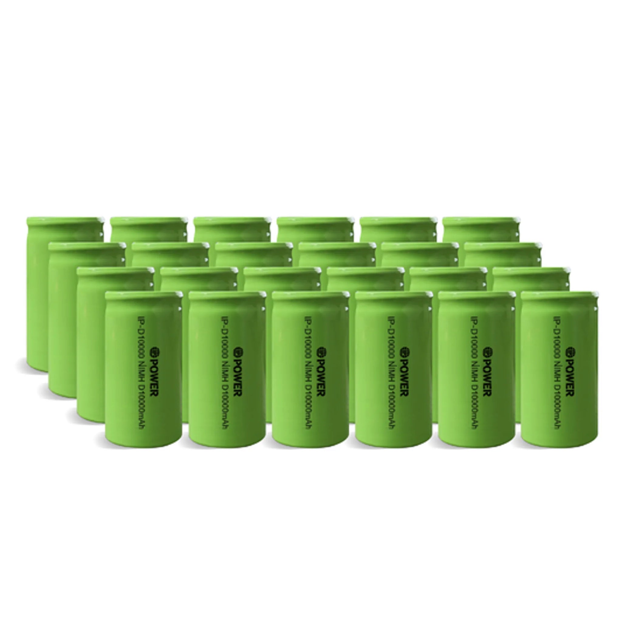 IP Power Ni-Mh D 10000mAh 1.2V Rechargeable Flat Top Battery - 4 Pack