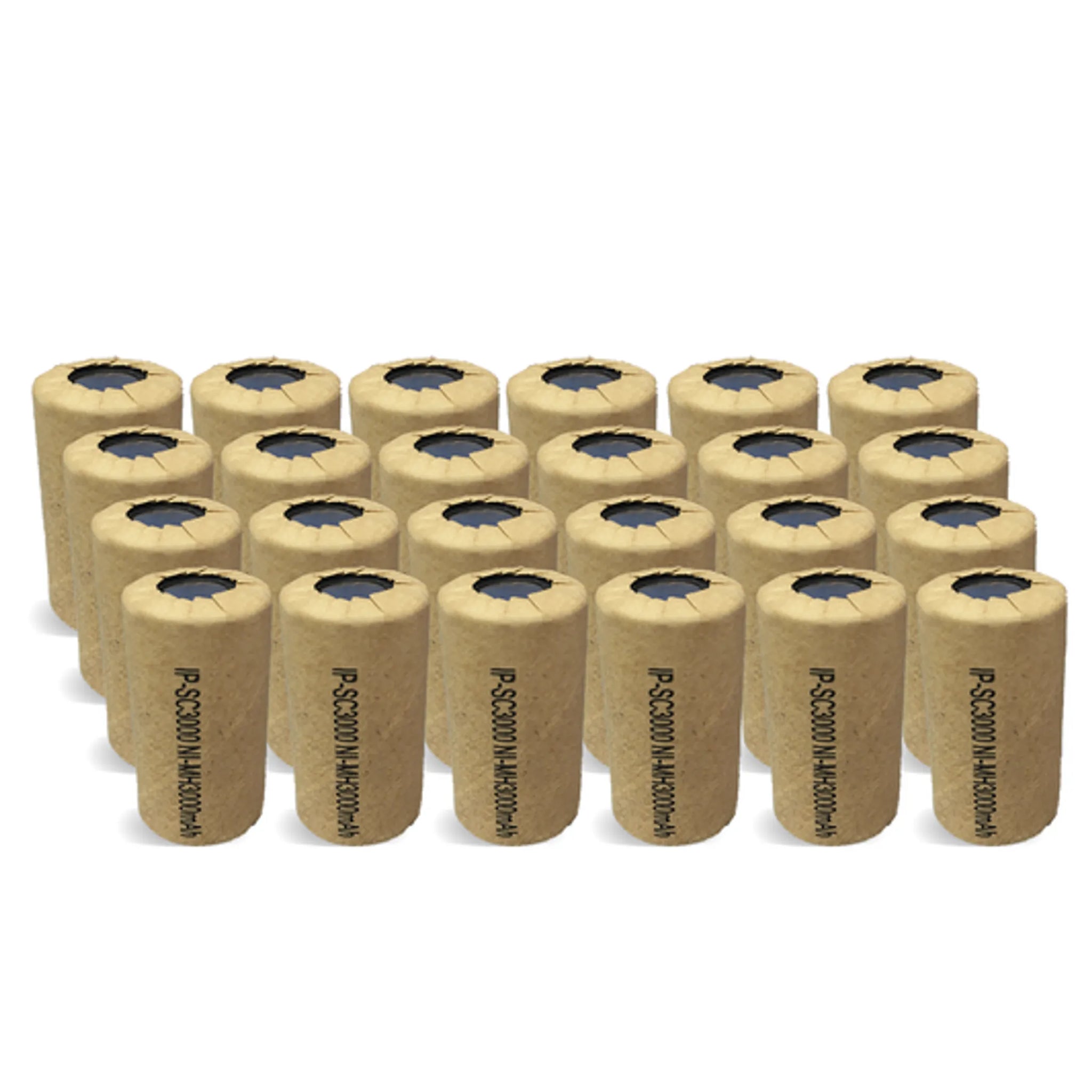 IP Power High Rate Sub C Ni-Mh 3000mAh 1.2V Flat Top Battery - 4 Pack - Size: SUB C