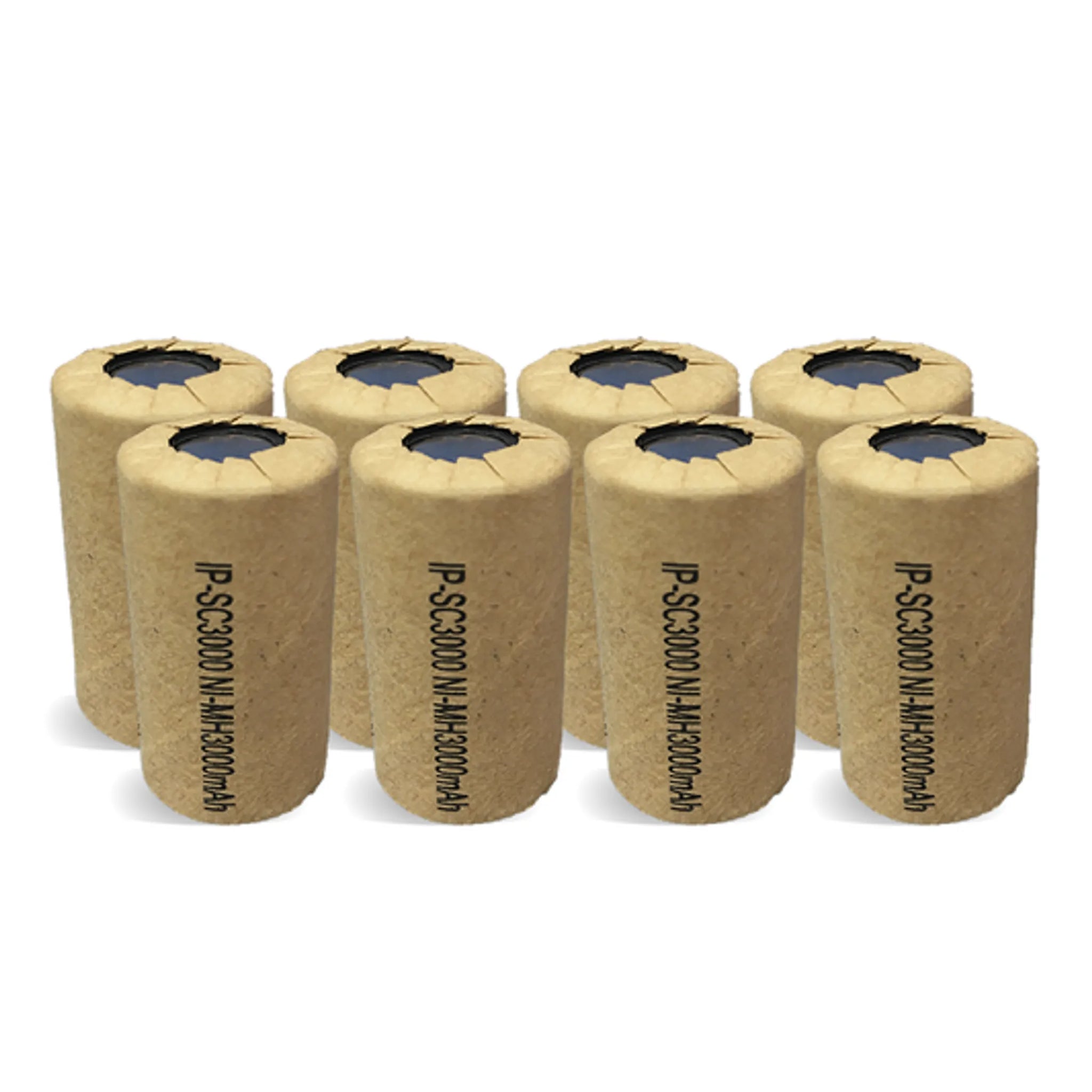 IP Power High Rate Sub C Ni-Mh 3000mAh 1.2V Flat Top Battery - 4 Pack - Size: SUB C