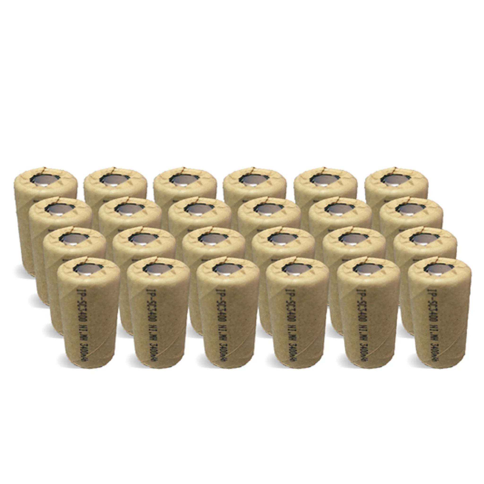 IP Power Sub C Ni-Mh 3400mAh 1.2V Flat Top Battery - 4 Pack