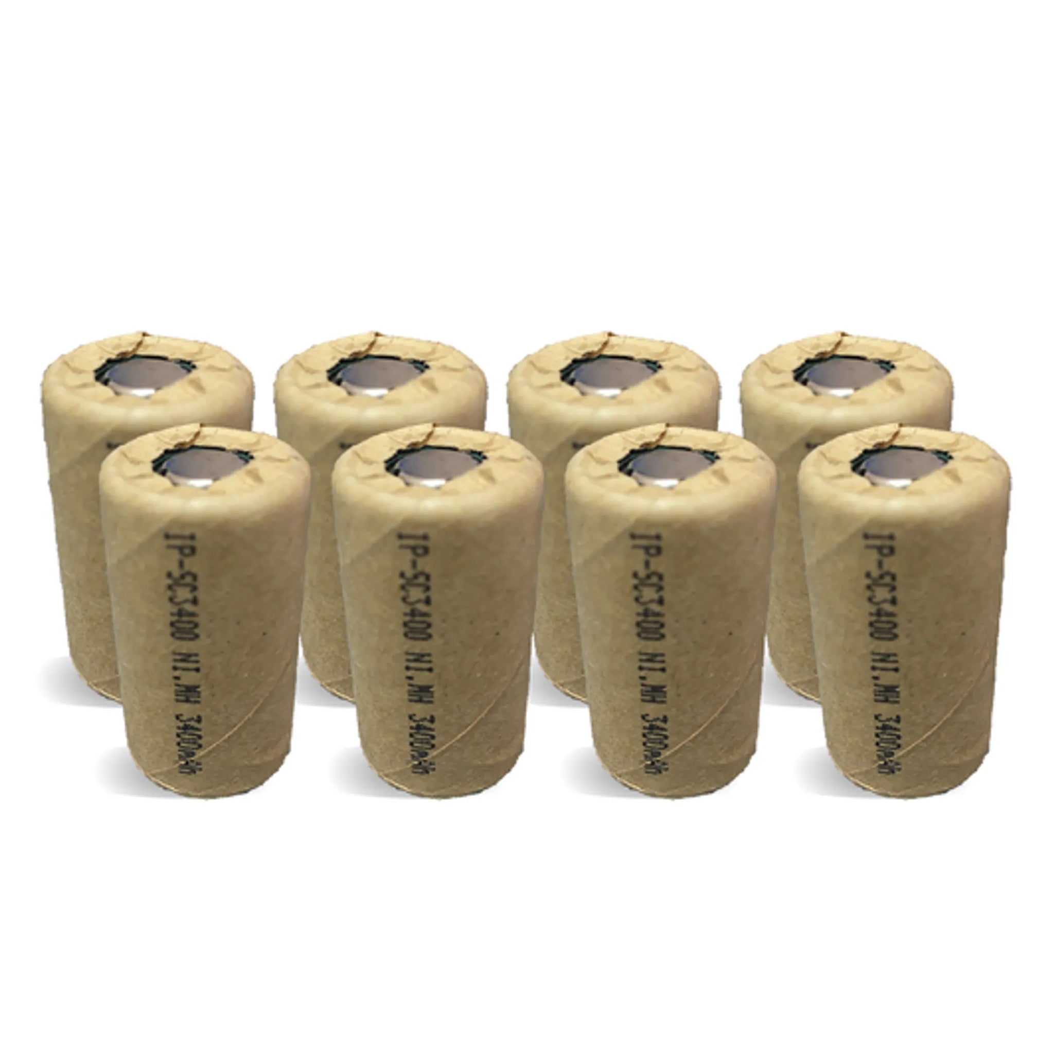 IP Power Sub C Ni-Mh 3400mAh 1.2V Flat Top Battery - 4 Pack