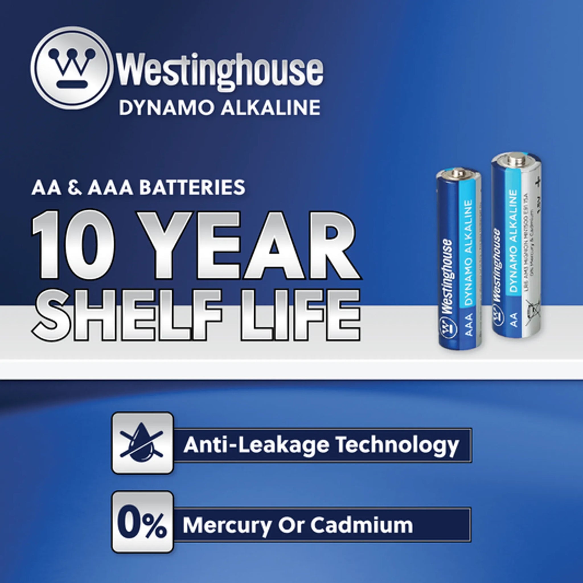 Westinghouse AAA 1.5V Alkaline Plastic Tub (24Ct) + AA 1.5V Alkaline Plastic Tub (24Ct)