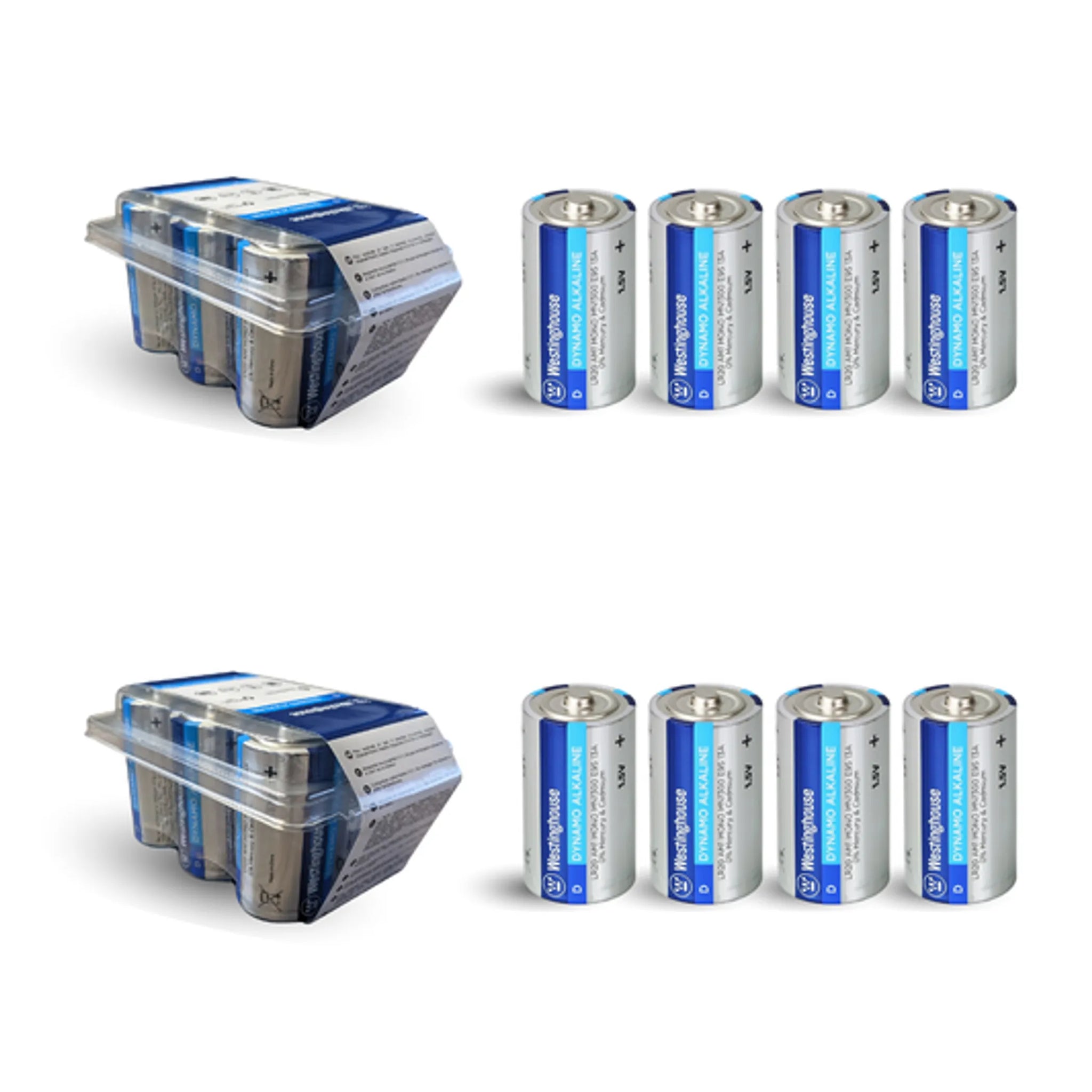 Westinghouse D 1.5V Dynamo Alkaline Plastic Tub 12 Count (2 x 6pks)