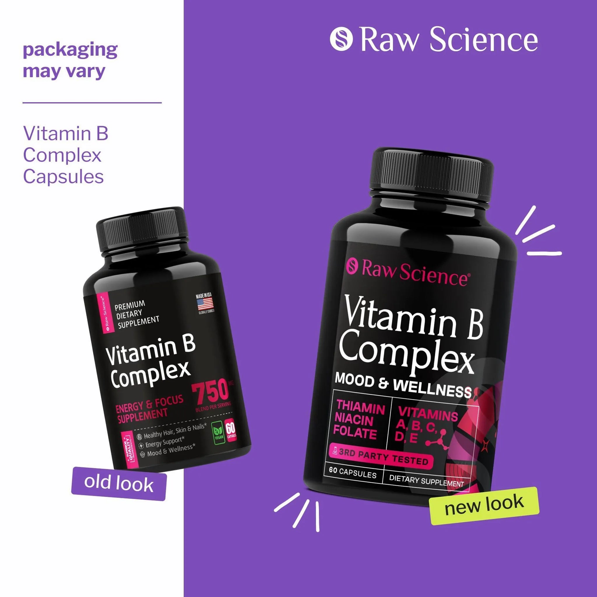 Vitamin B Complex Capsules B Vitamins: B1 B2 B3 B5 B6 B7 B9 B12 Biotin Folic Acid Vitamin C for Energy & Immune Support Supplement Super B Complex for