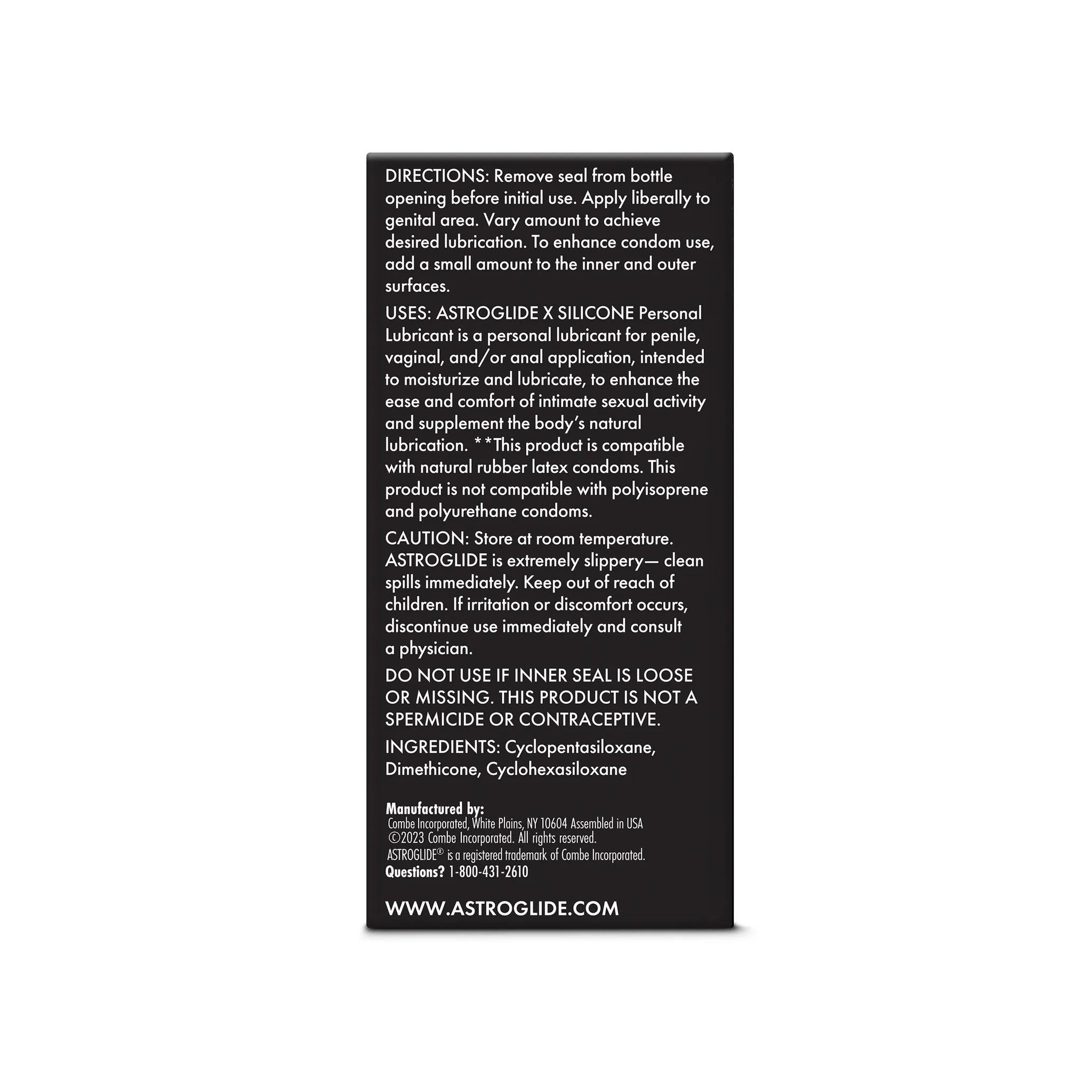 ASTROGLIDE SILICONE 2.5 OZ