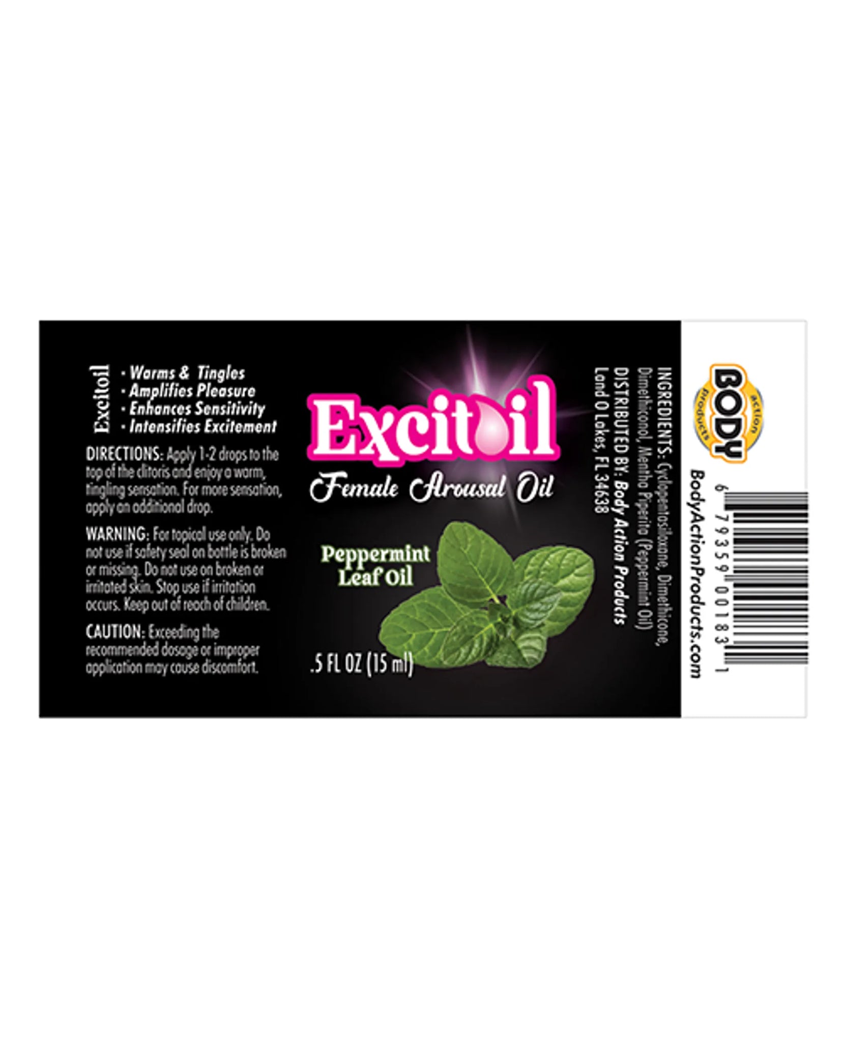 PEPPERMINT AROUSAL OIL 0.5 OZ
