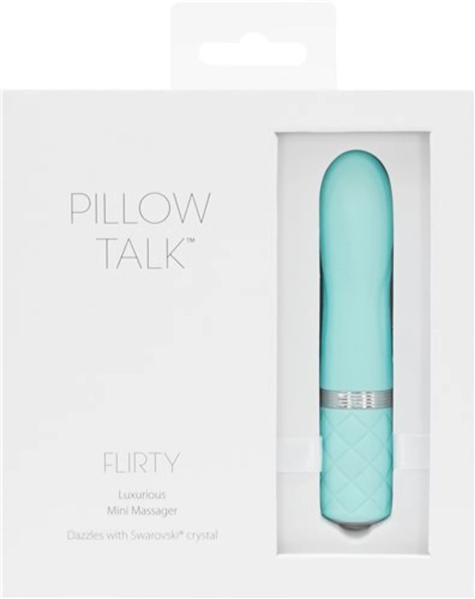 Flirty Rechargeable Vibe with Swarovski Crystal - Teal