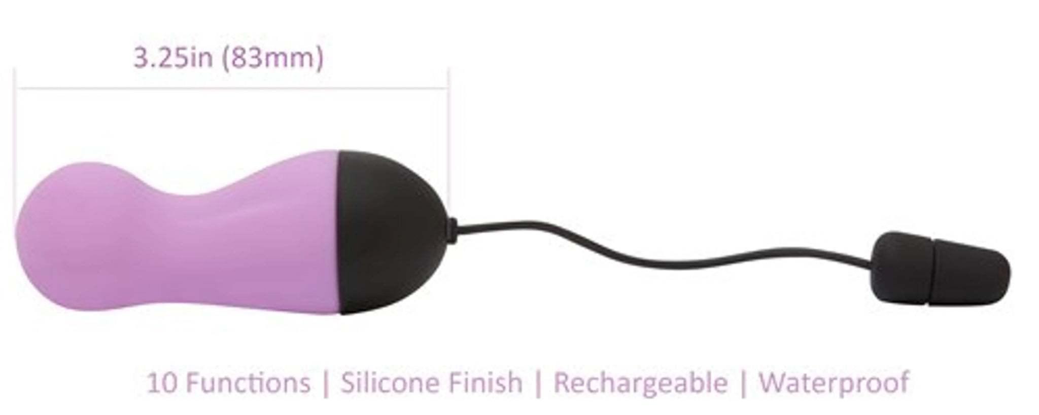 Power Bullet Remote Control Egg Vibrator - Purple