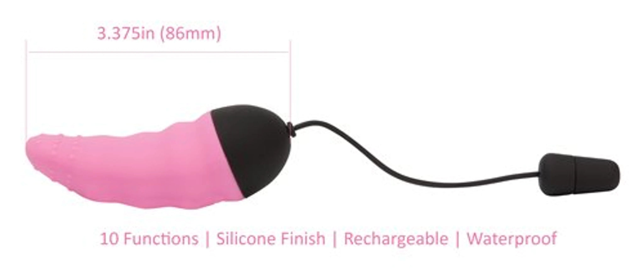 Power Bullet Remote Control Egg Vibrator Pink
