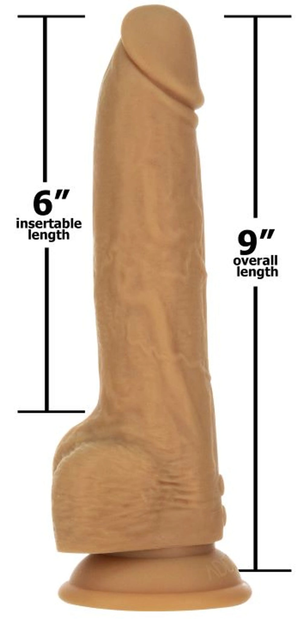 NAKED ADDICTION 9IN CARAMEL THRUSTING DONG W/ REMOTE