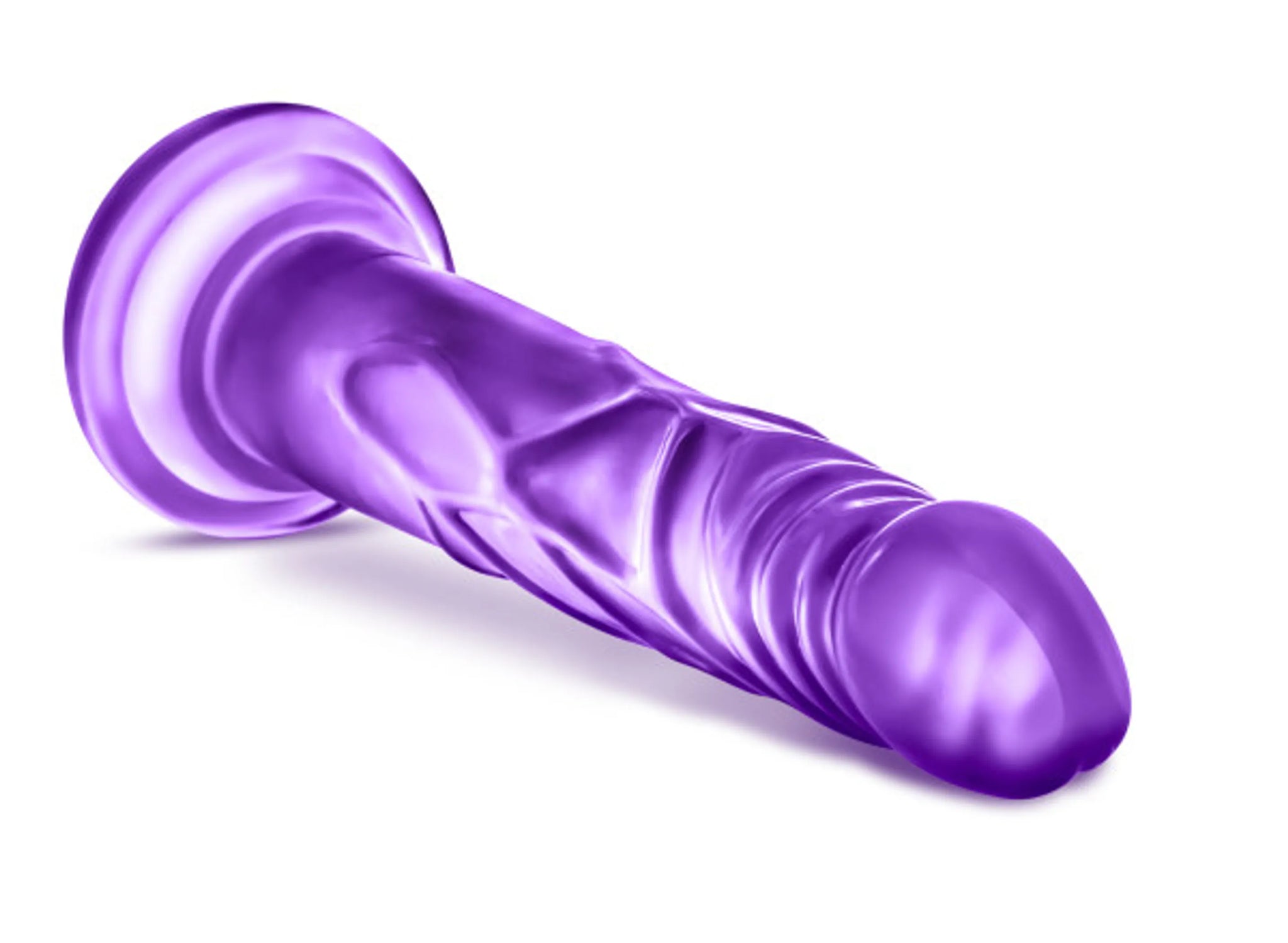 B YOURS SWEET N HARD 5 PURPLE DILDO "