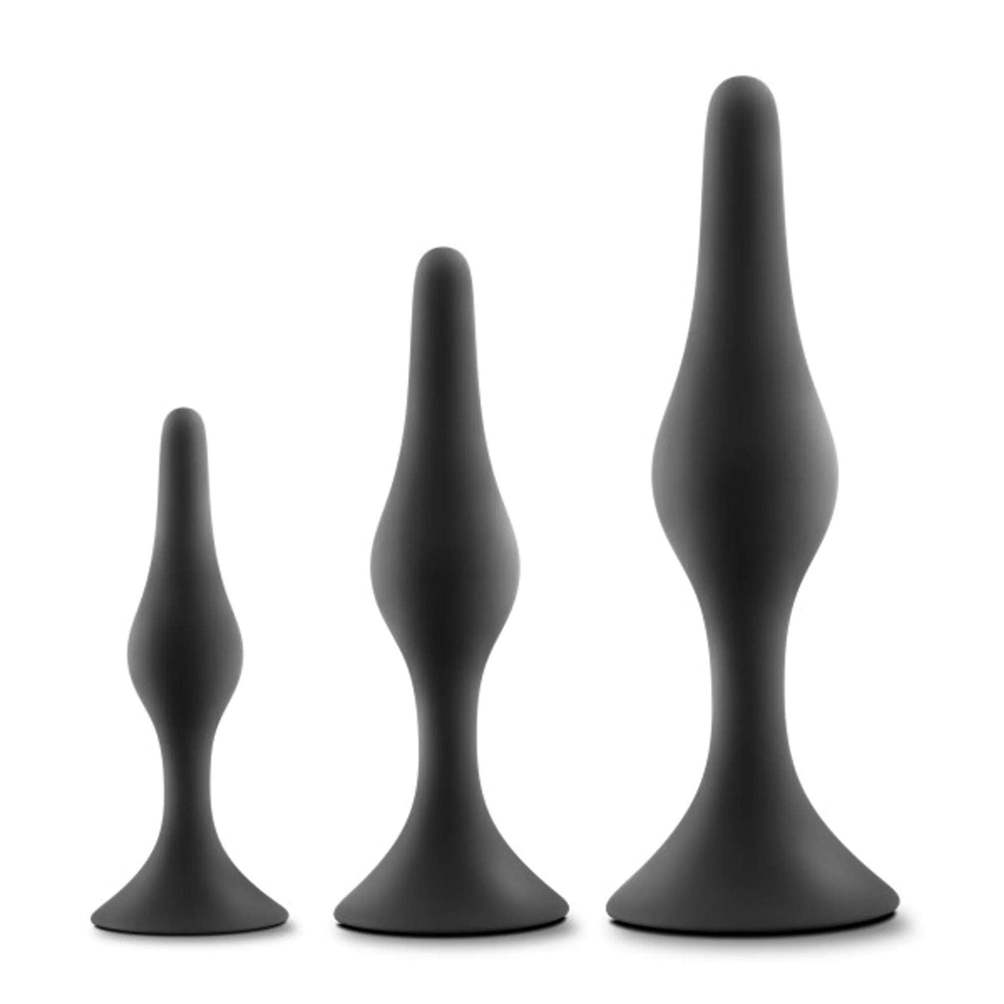 Beginner Anal Plug Kit with 3 Graduated Sizes